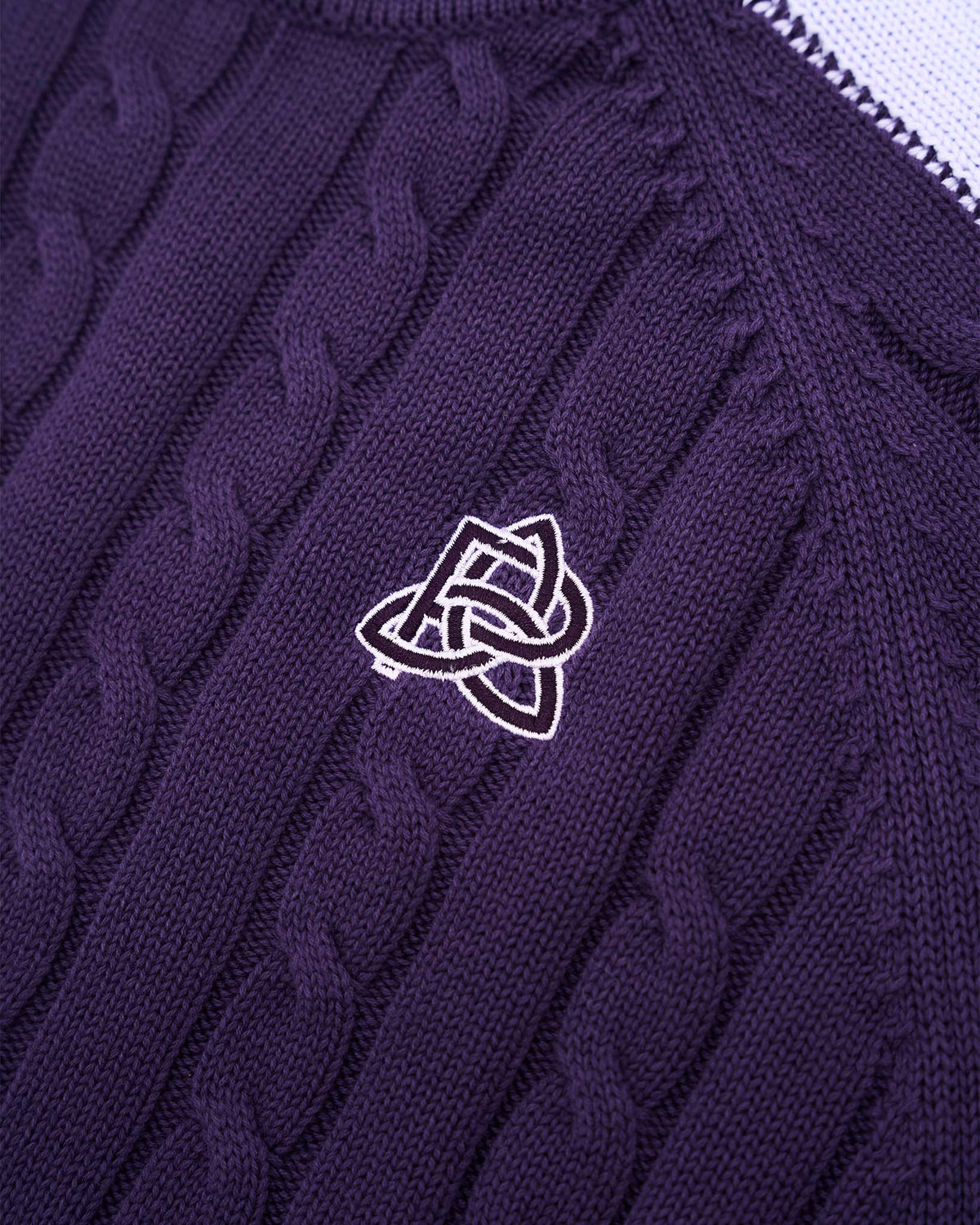 Cable Knit Purple
