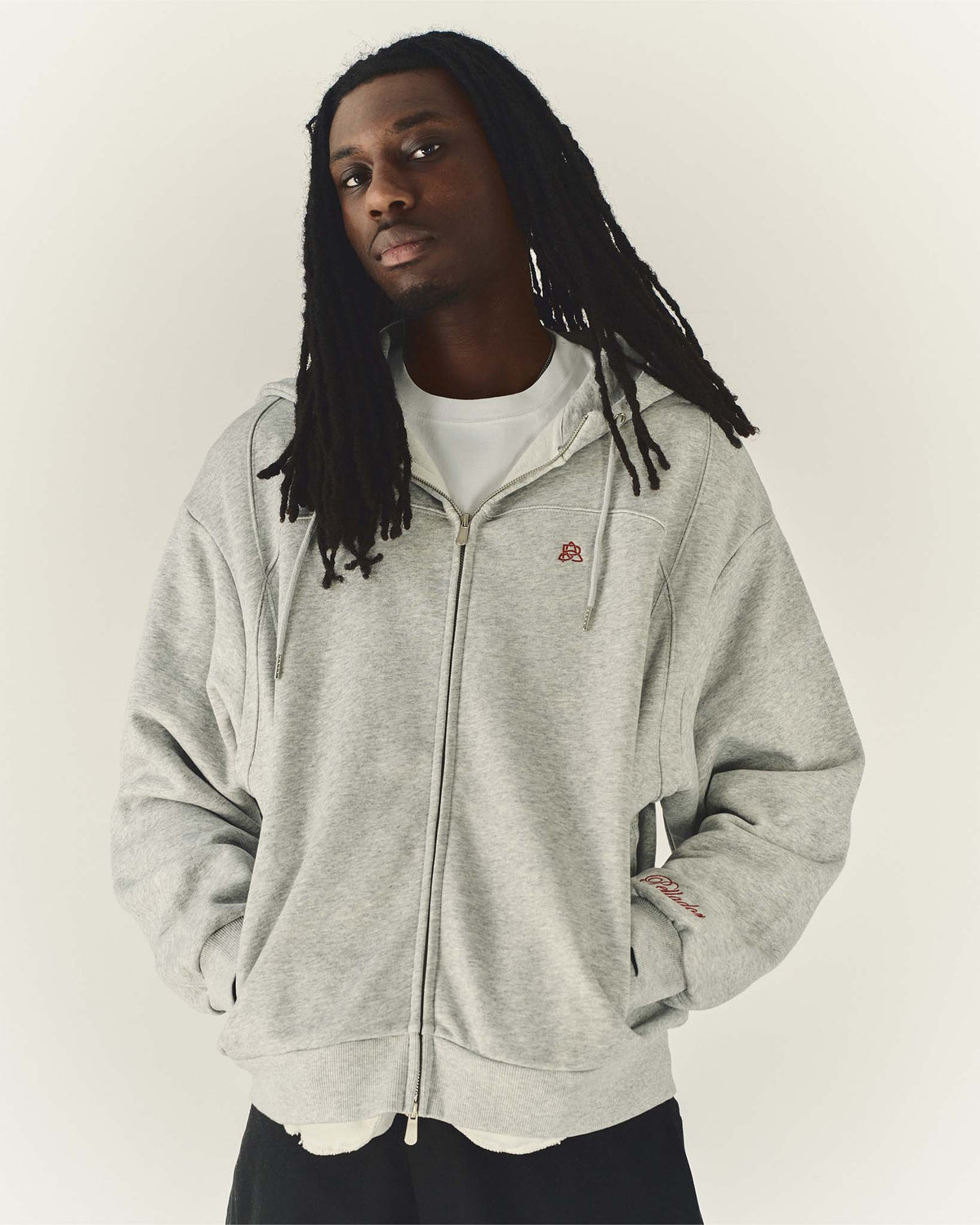 Panel Hoodie Grey