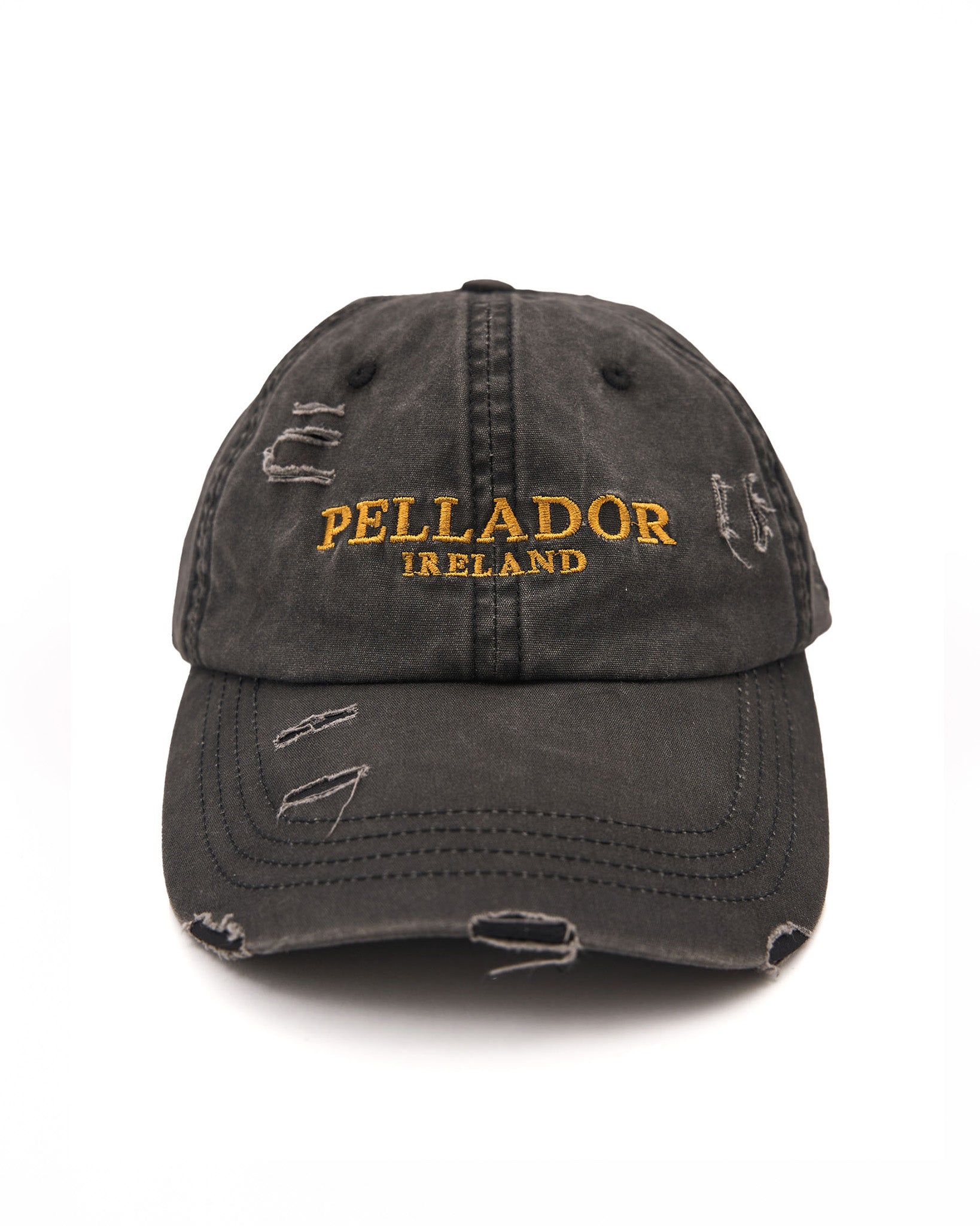 Pellador Ireland Distressed Cap - Washed Black