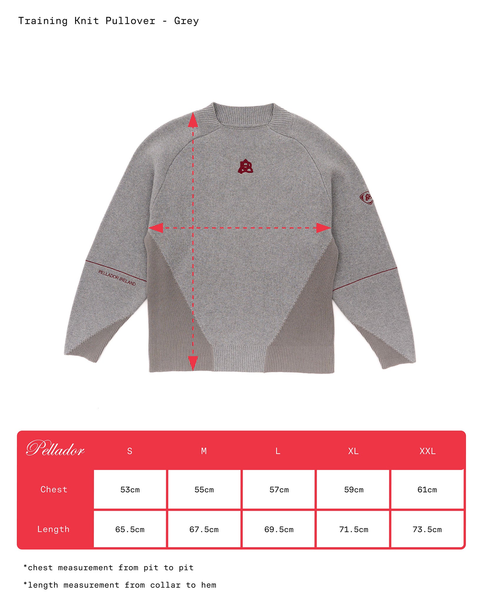Training Knit Pullover - Grey