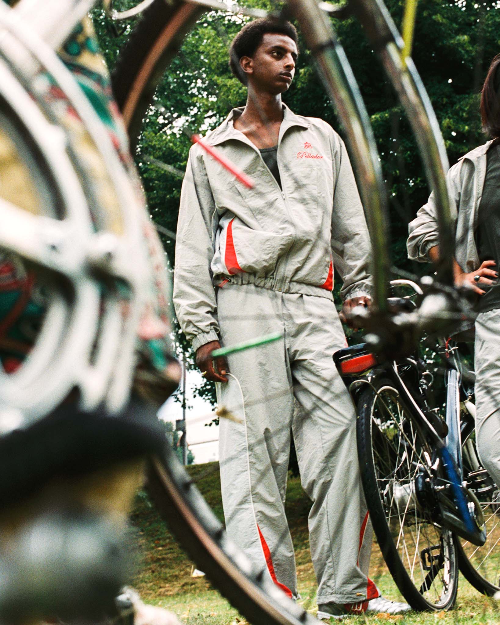 Track Jacket Grey & Red