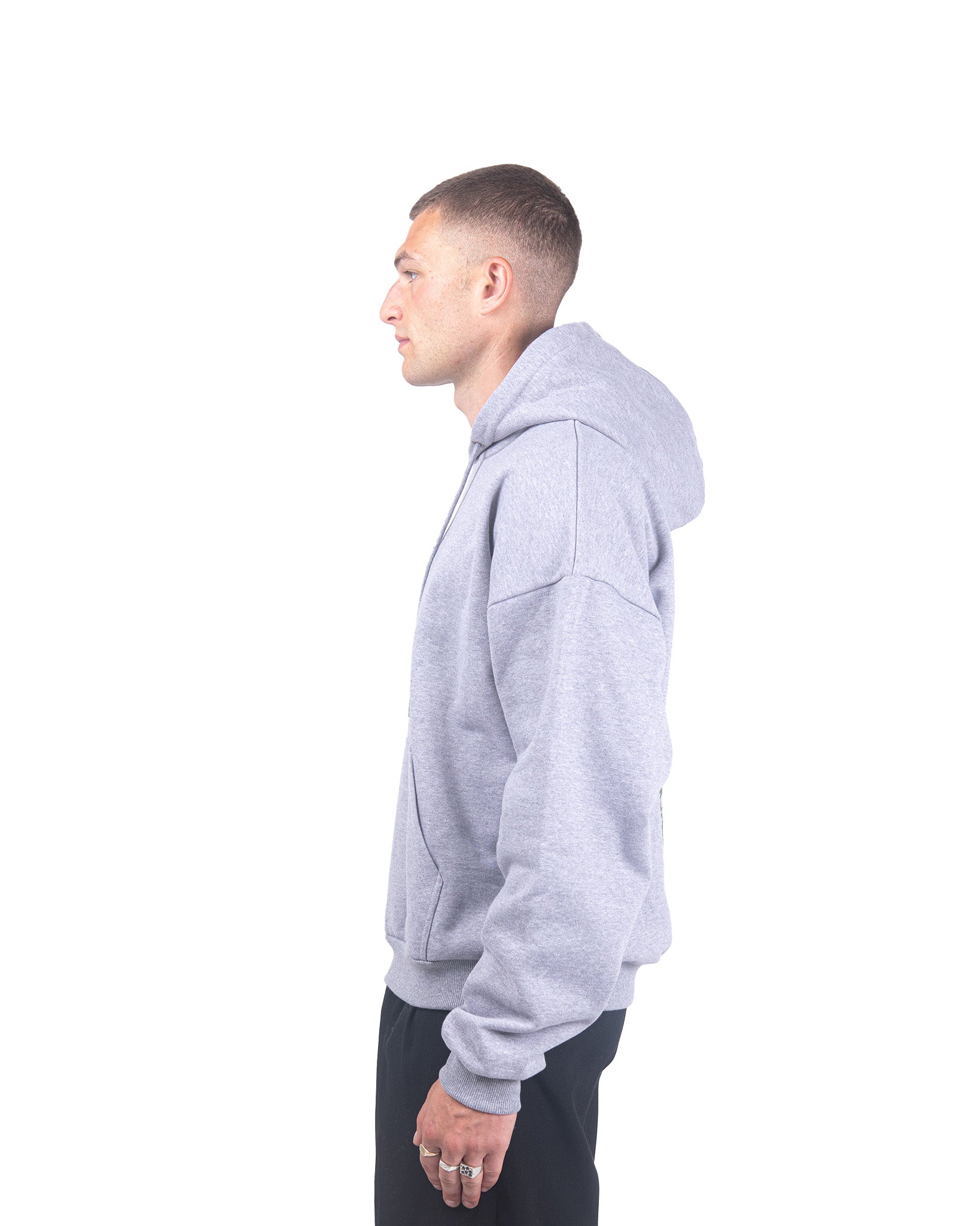 High Cross Hoodie - Heather Grey