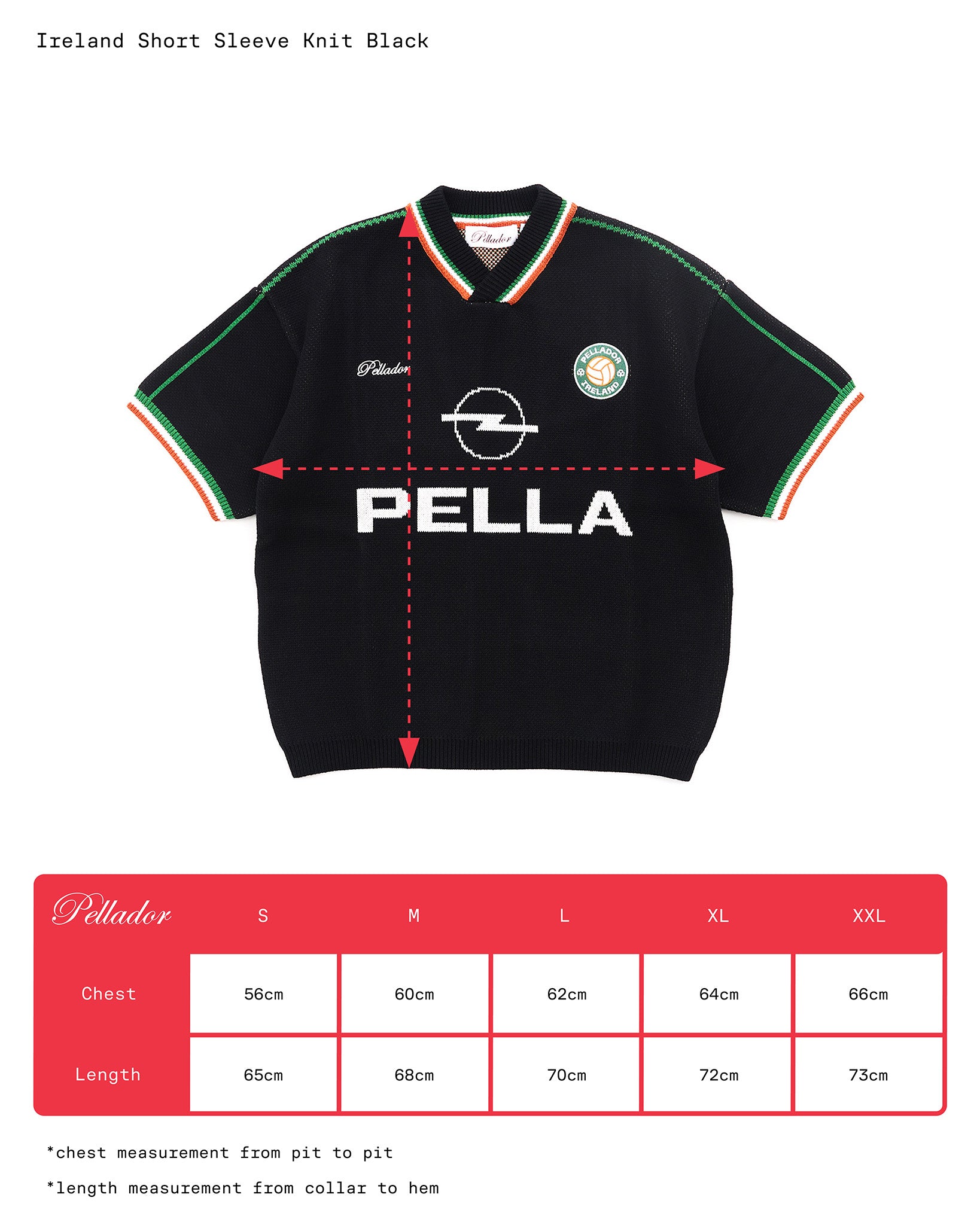 Ireland Short Sleeve Knit Black