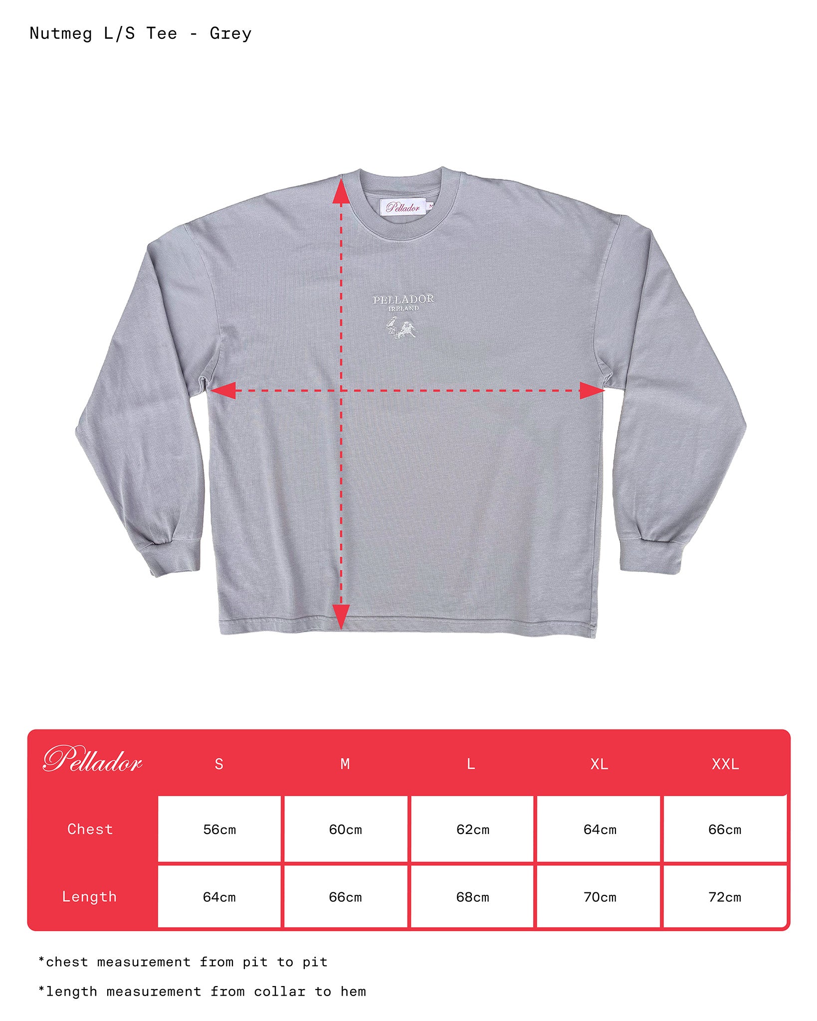 Nutmeg L/S Tee - Grey
