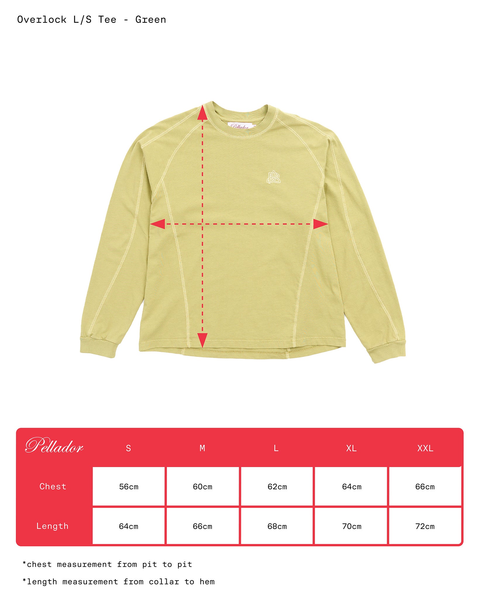 Overlock Longsleeve Tee - Green