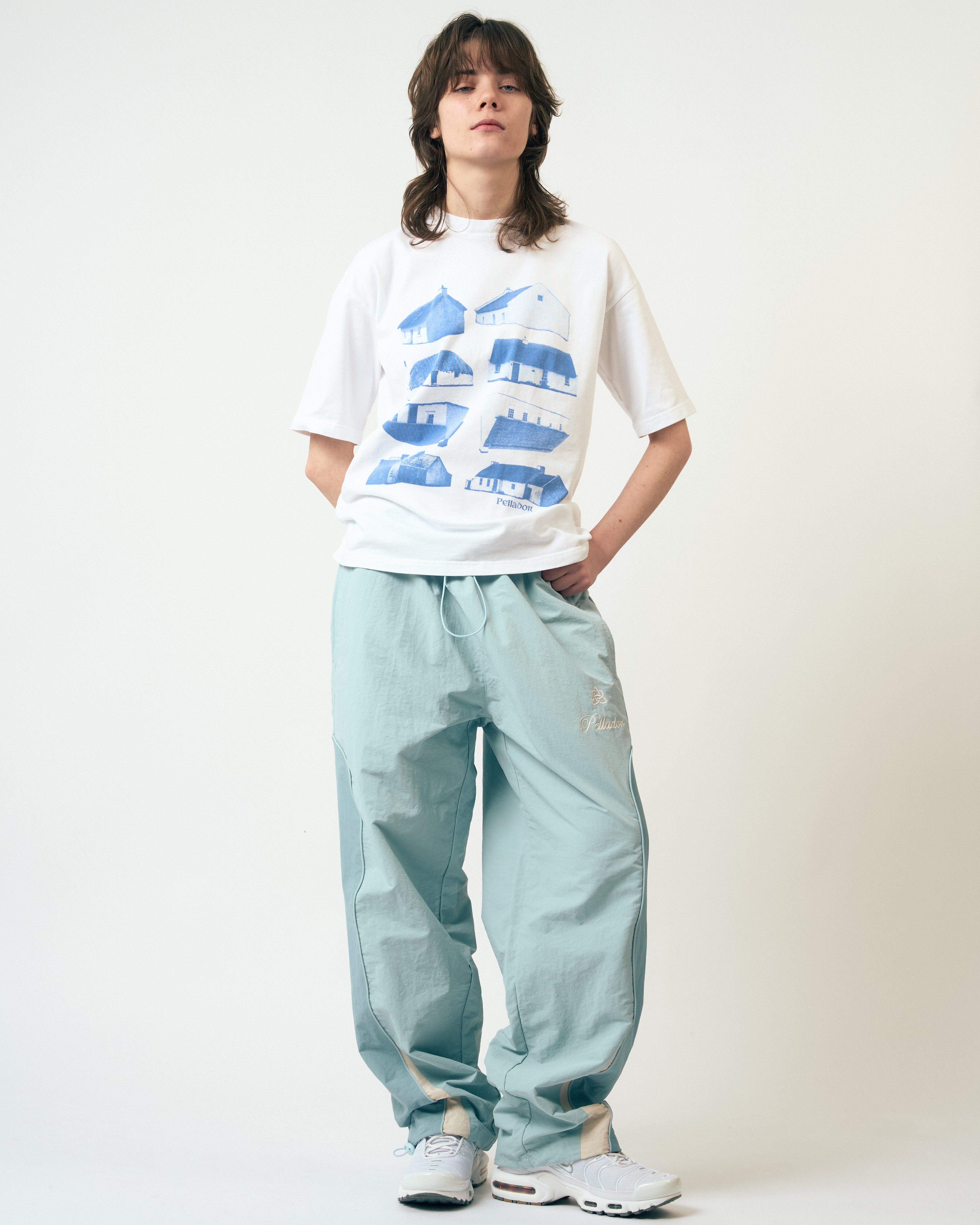 Blue Cottage Tee - White