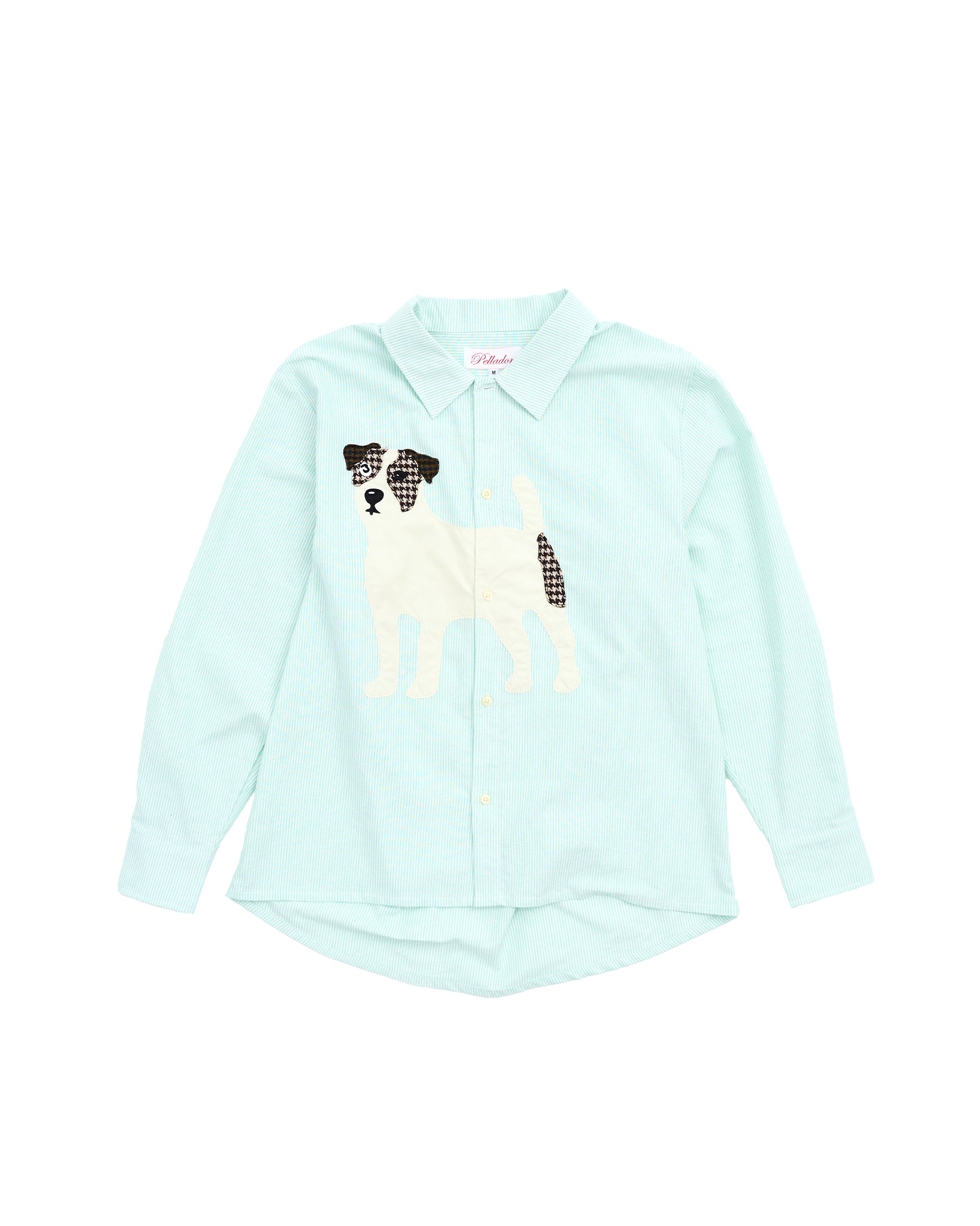 Dog Appliqué Shirt - Blue