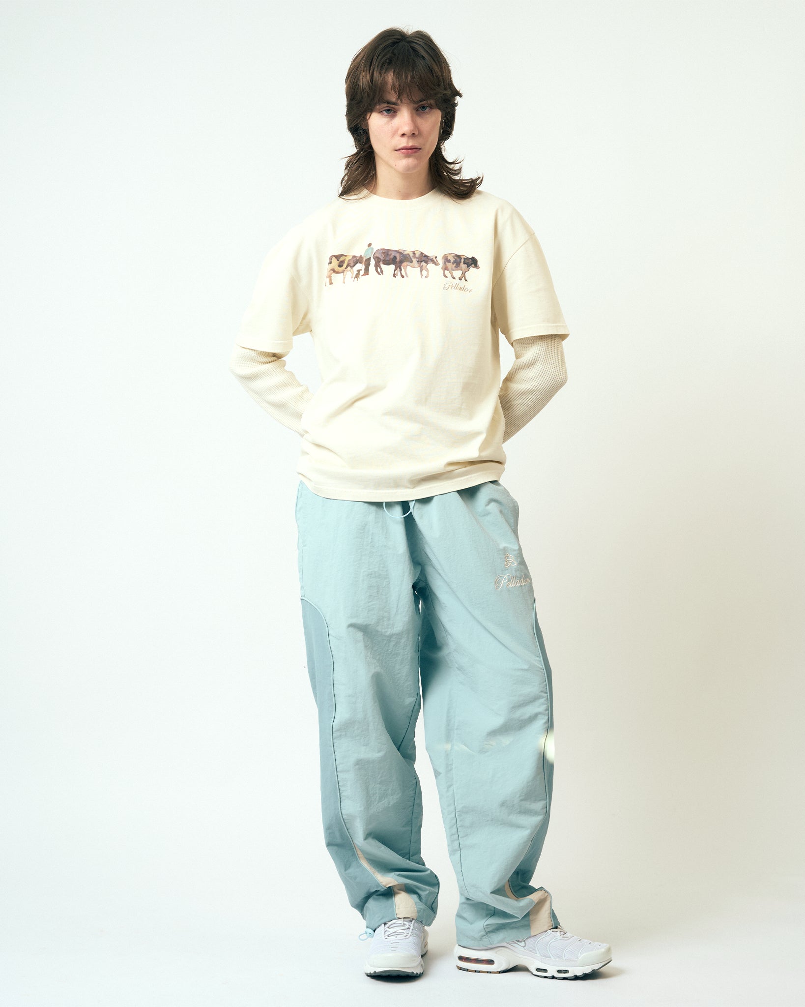 Cow Painted Tee - Beige