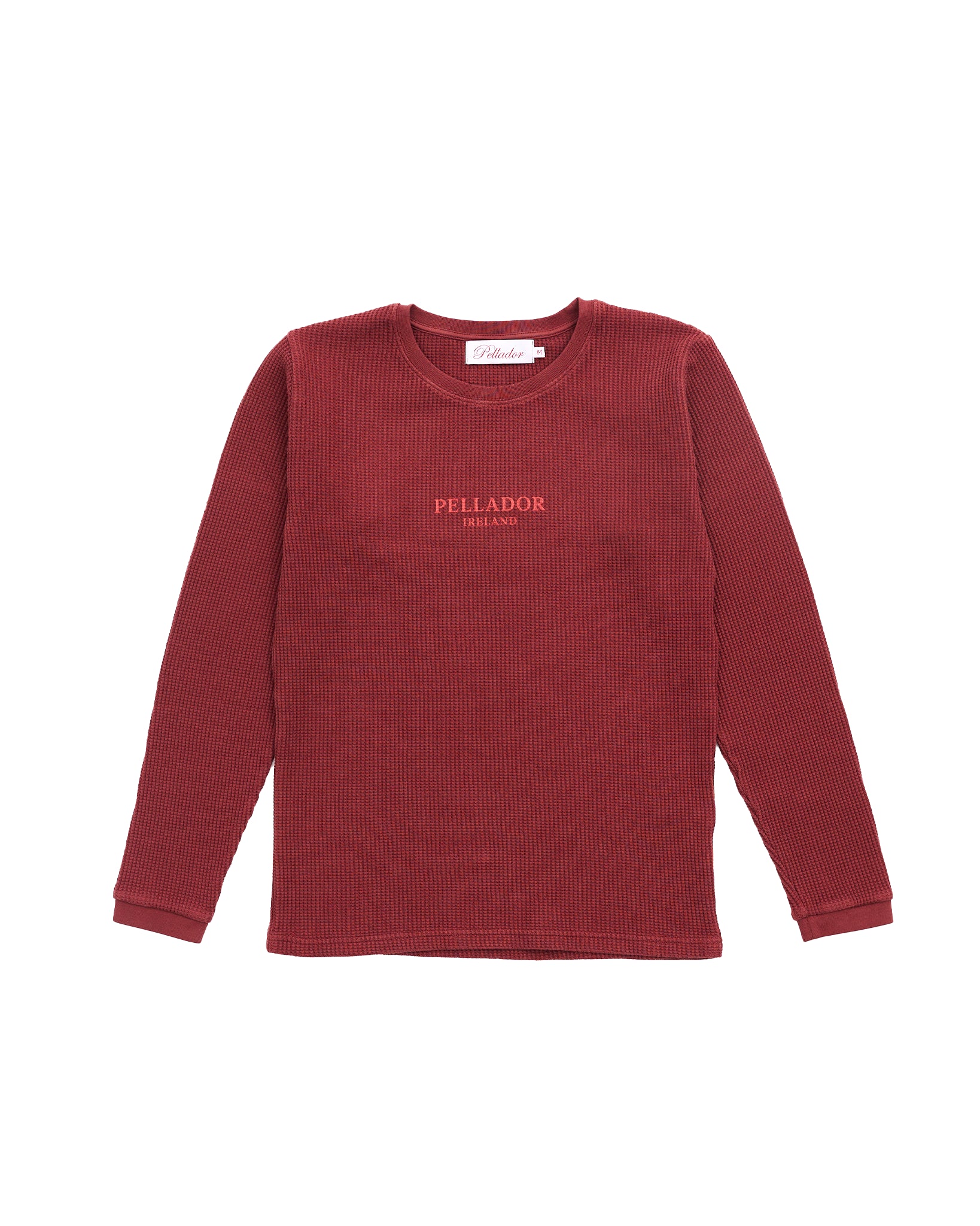 Pellador Ireland L/S Waffle Crew - Red