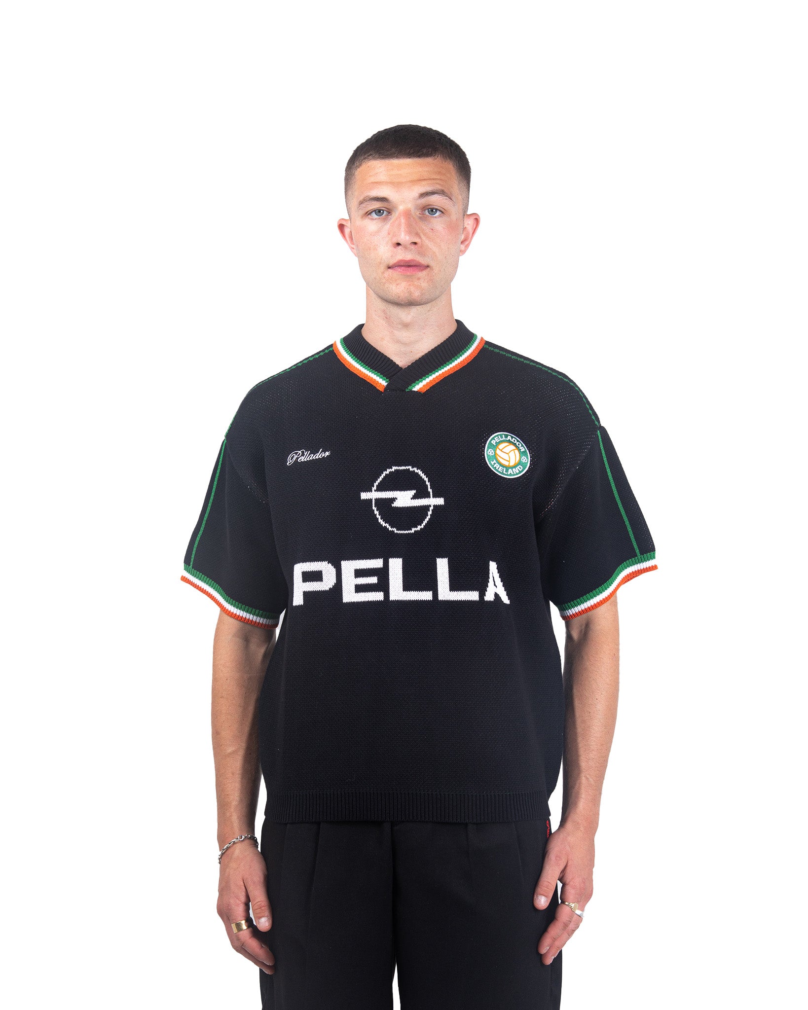 Ireland Short Sleeve Knit Black