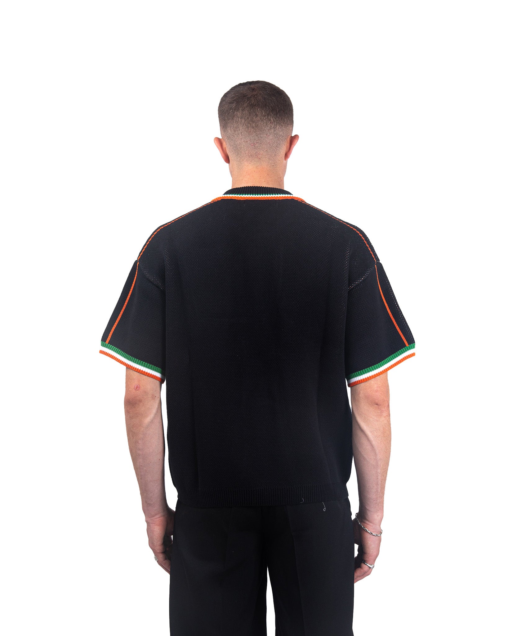 Ireland Short Sleeve Knit Black