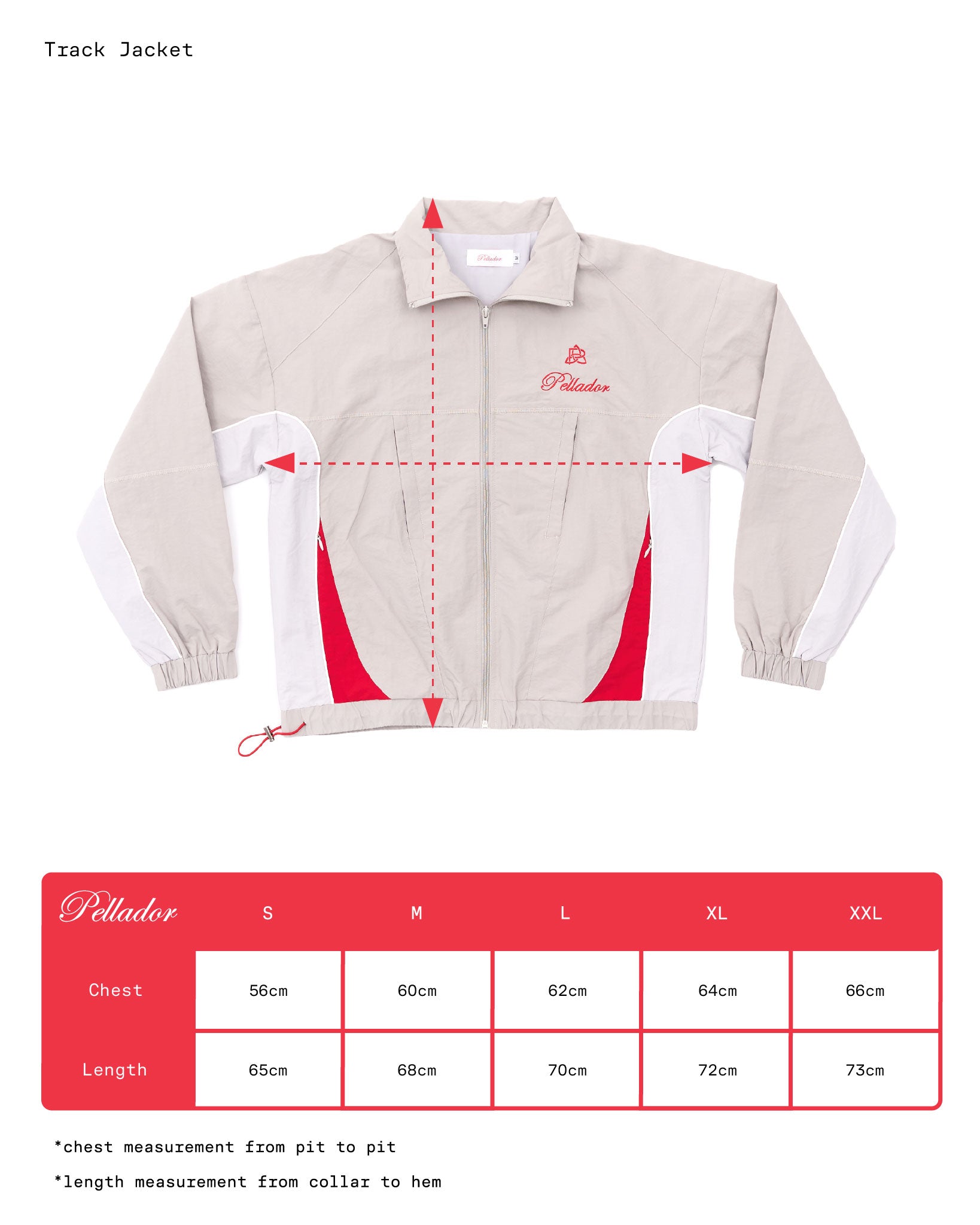 Track Jacket Grey & Red