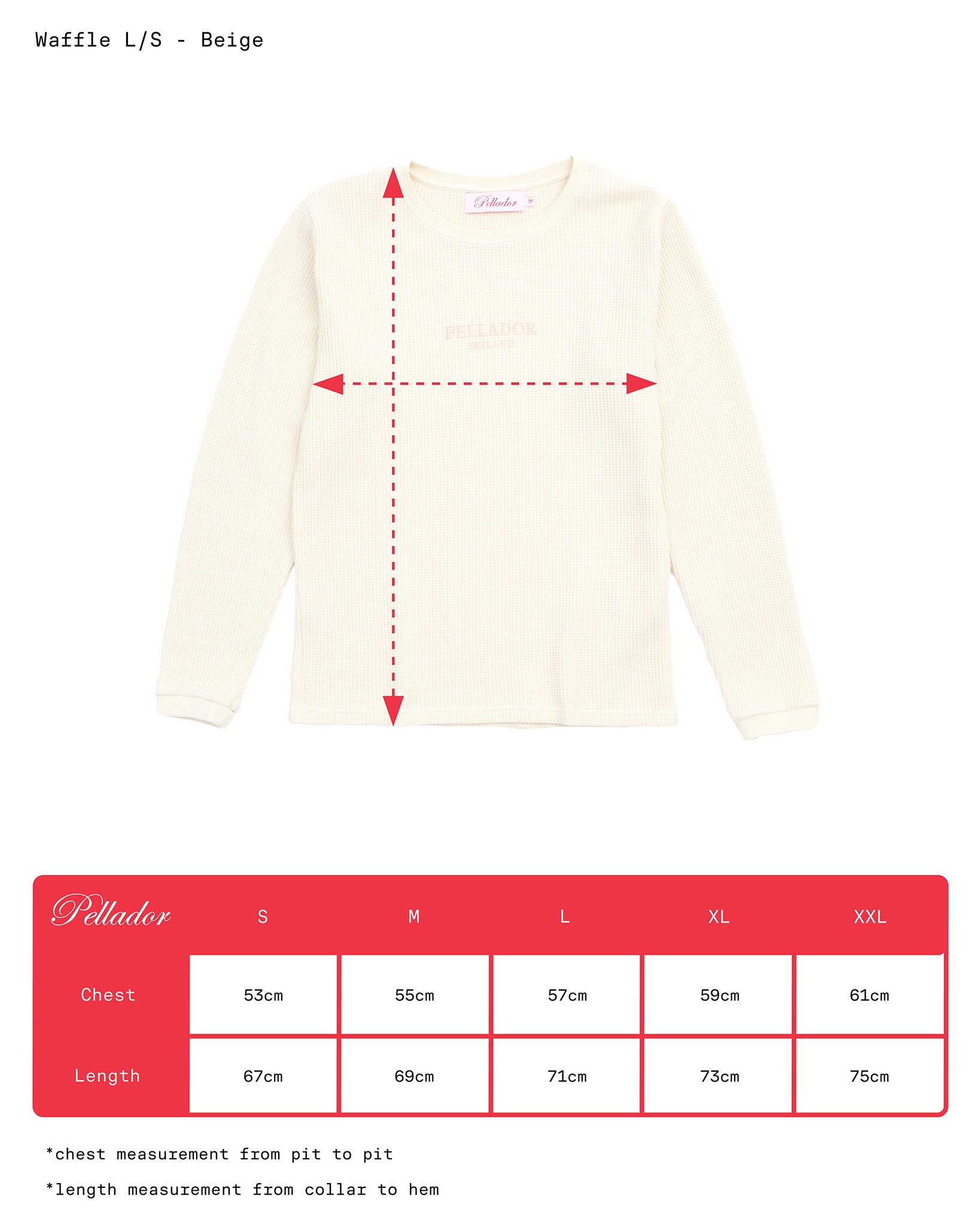 Pellador Ireland Waffle Crew - Beige