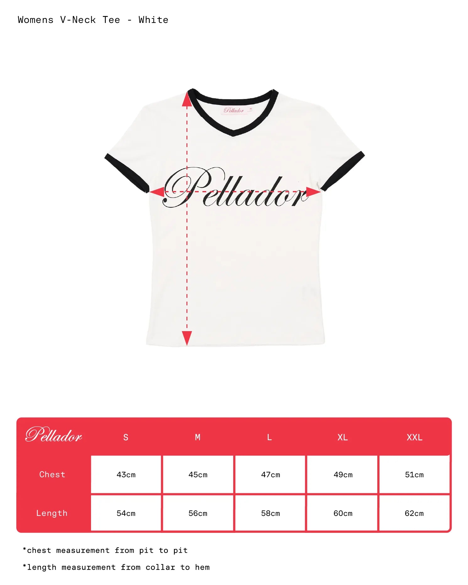 Women's V-Neck Tee - White