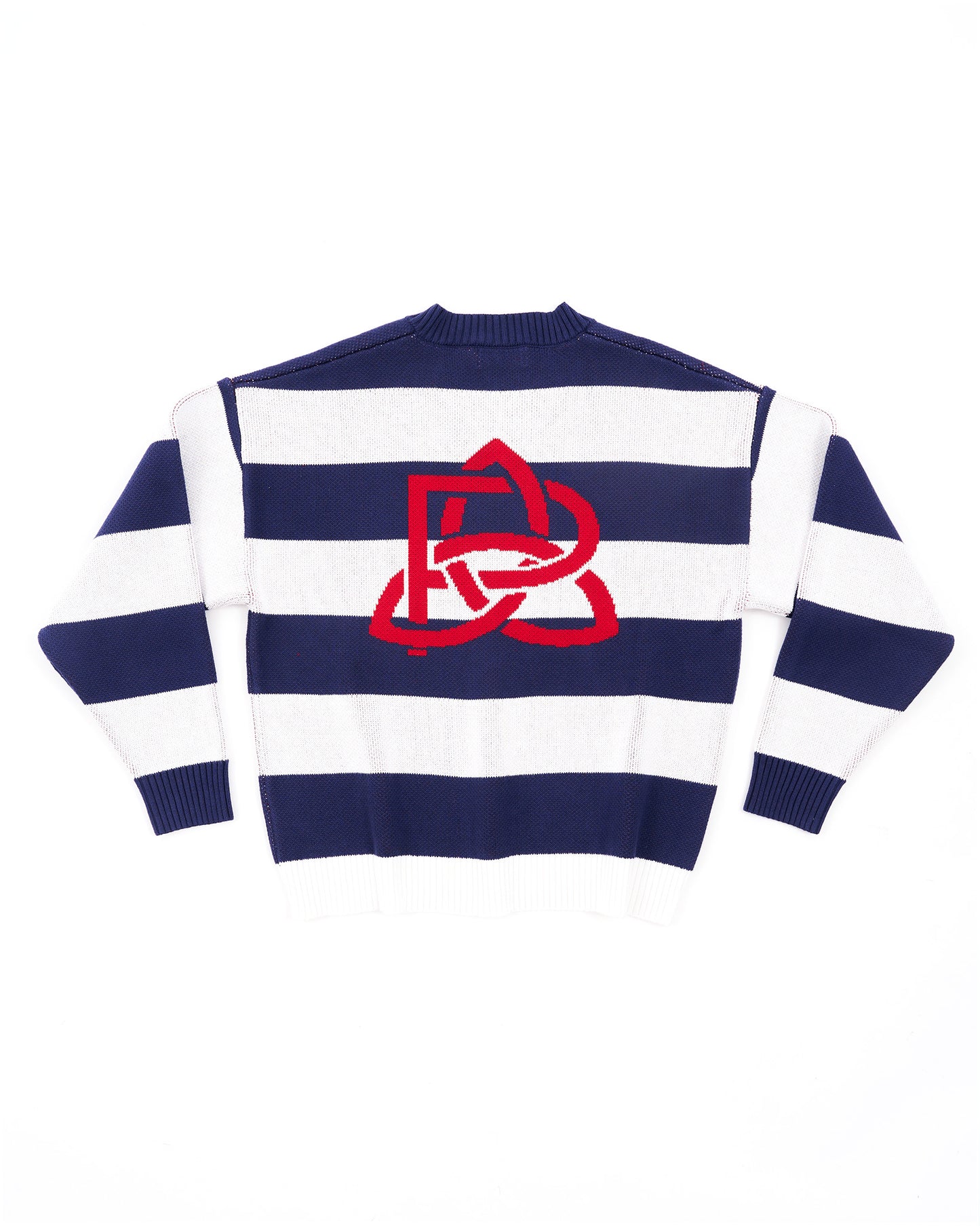 Blue & White Stripe Knit