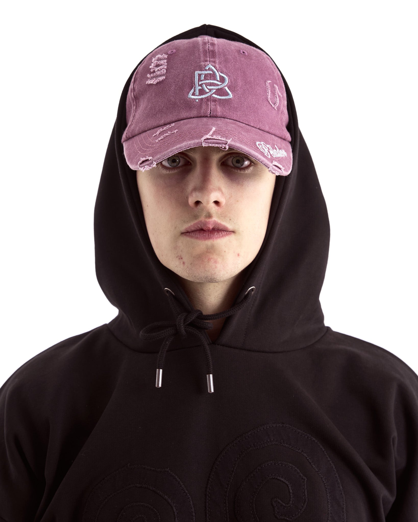 Washed Distressed Cap Faded Purple