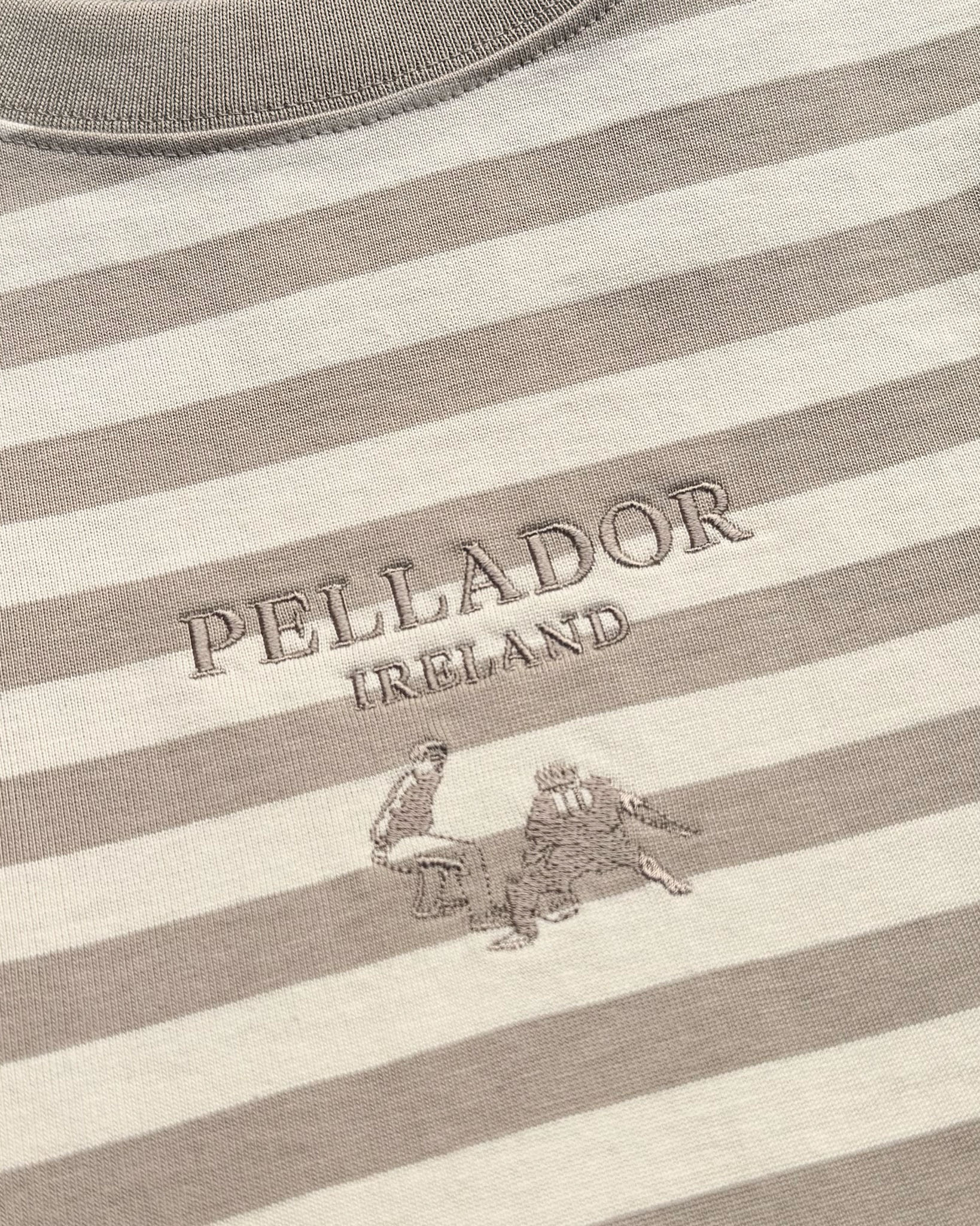 Striped L/S Tee - Grey & Cream