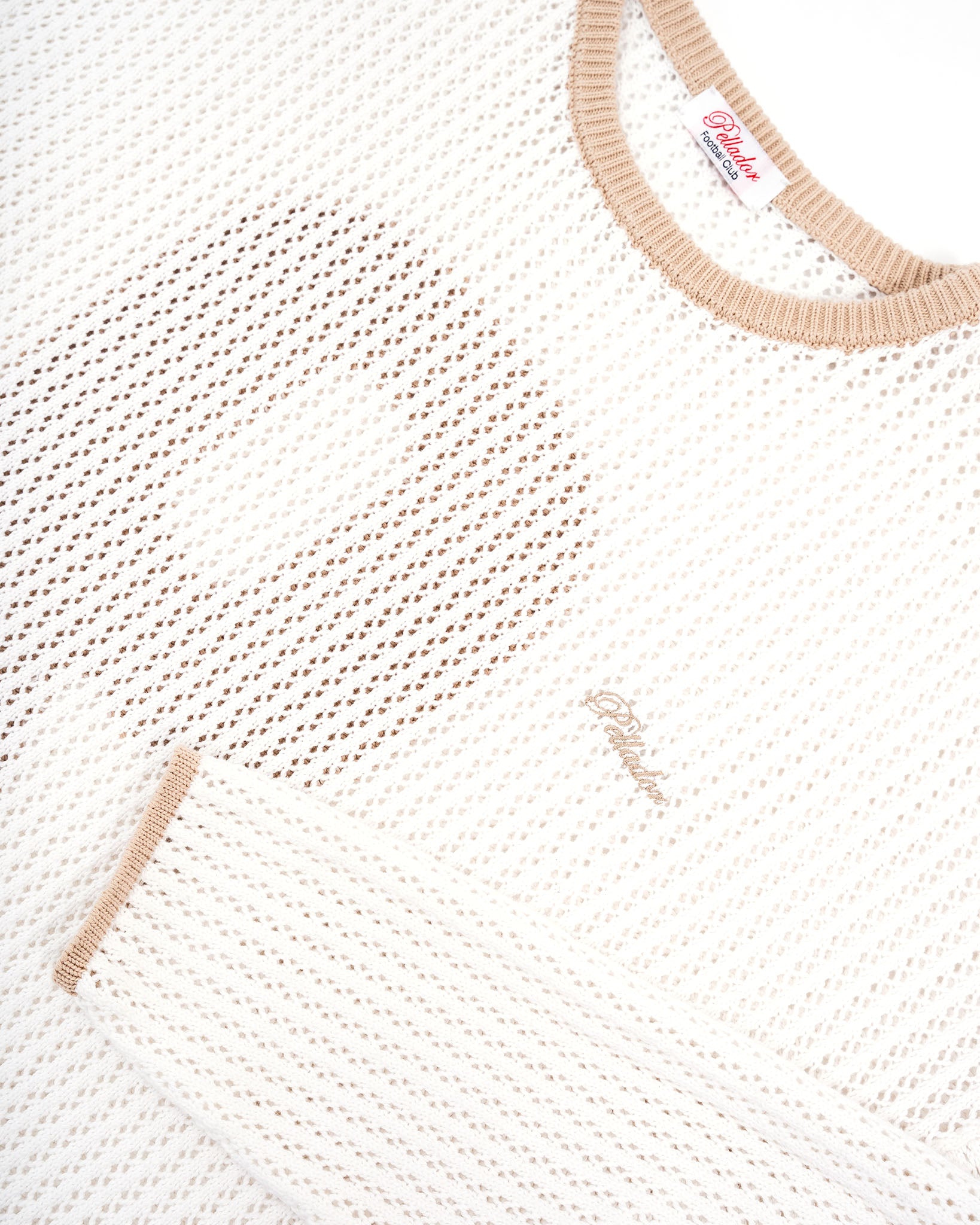 9 Crochet Knit - White & Gold