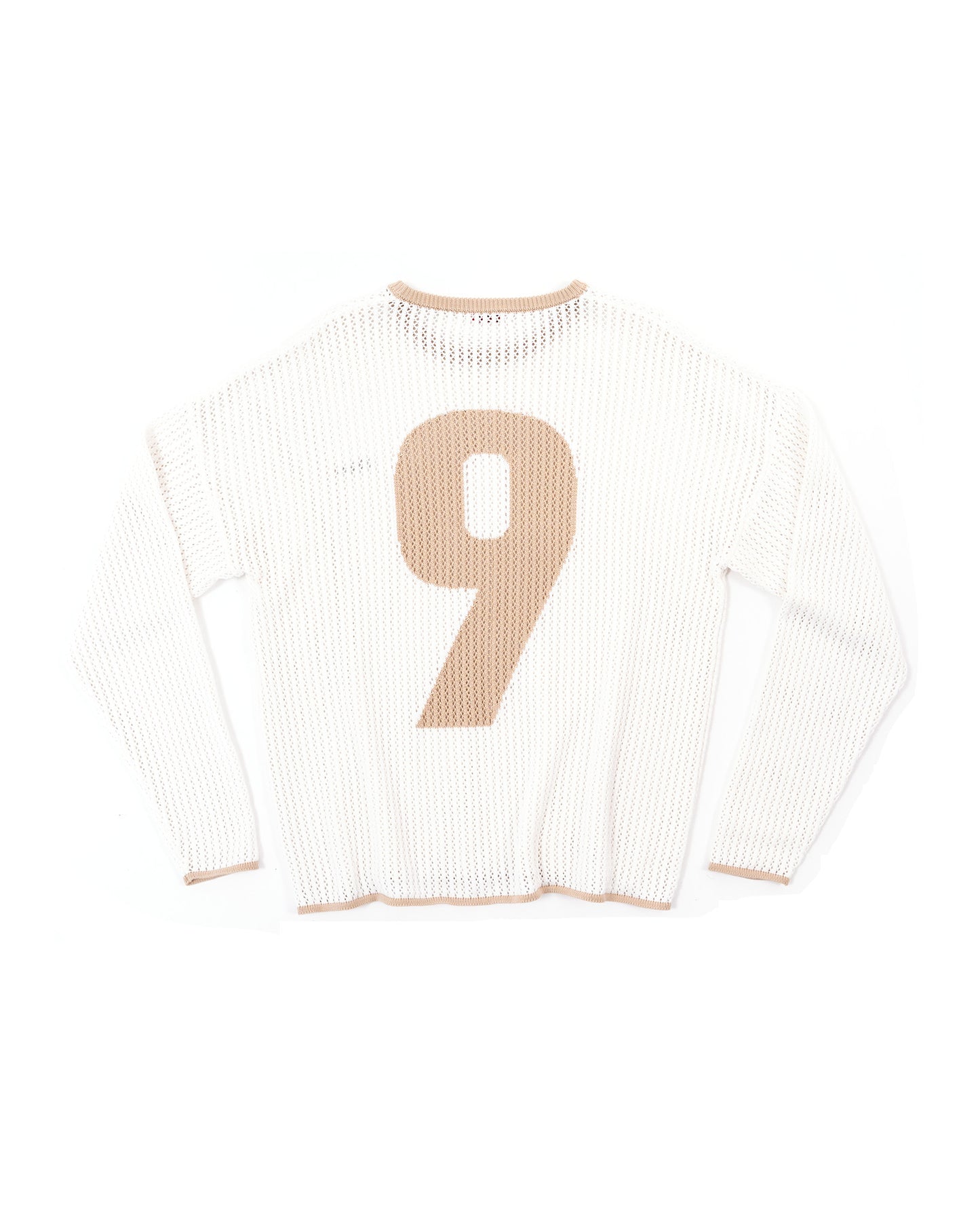 9 Crochet Knit - White & Gold