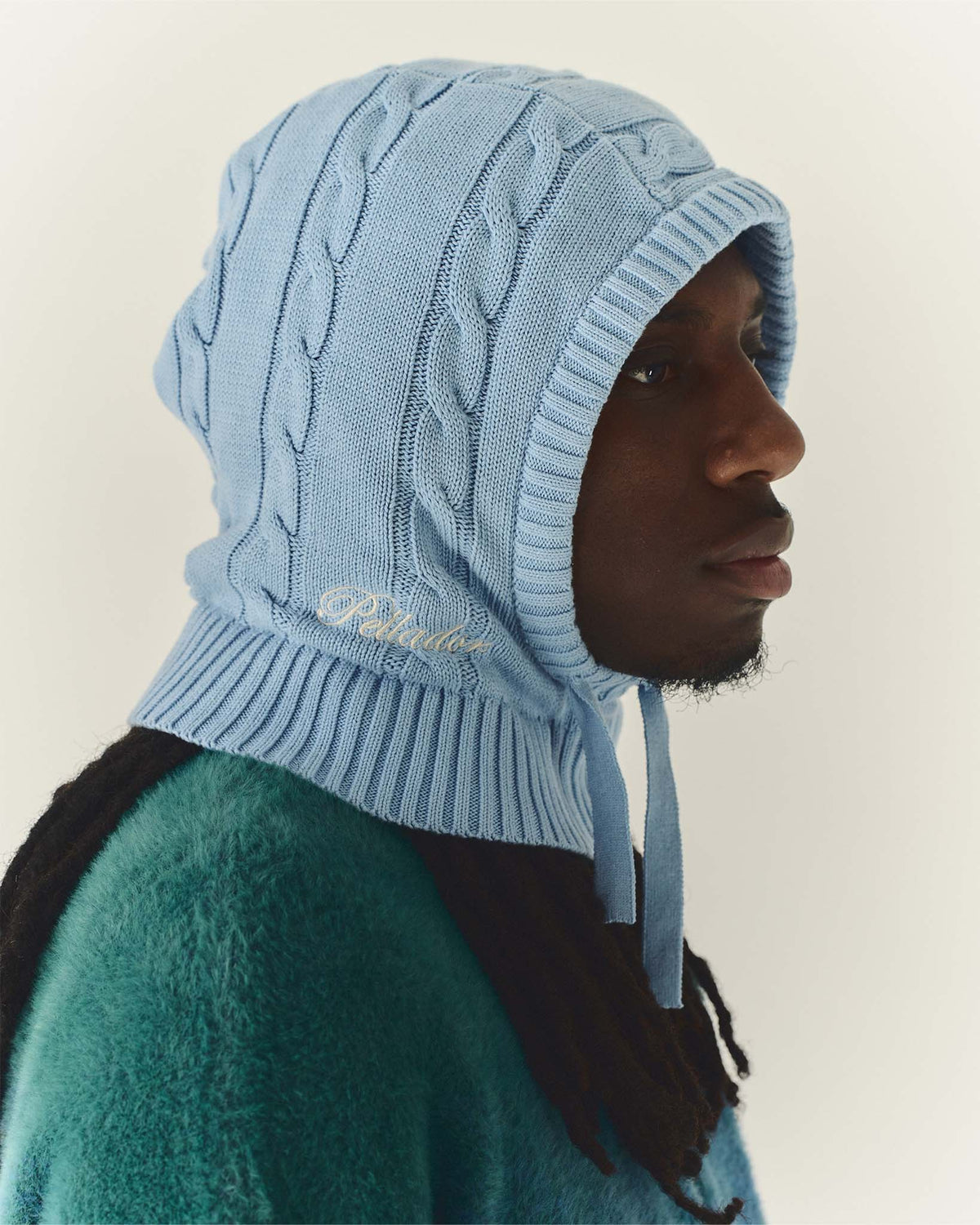 Cable Knit Snood Baby Blue
