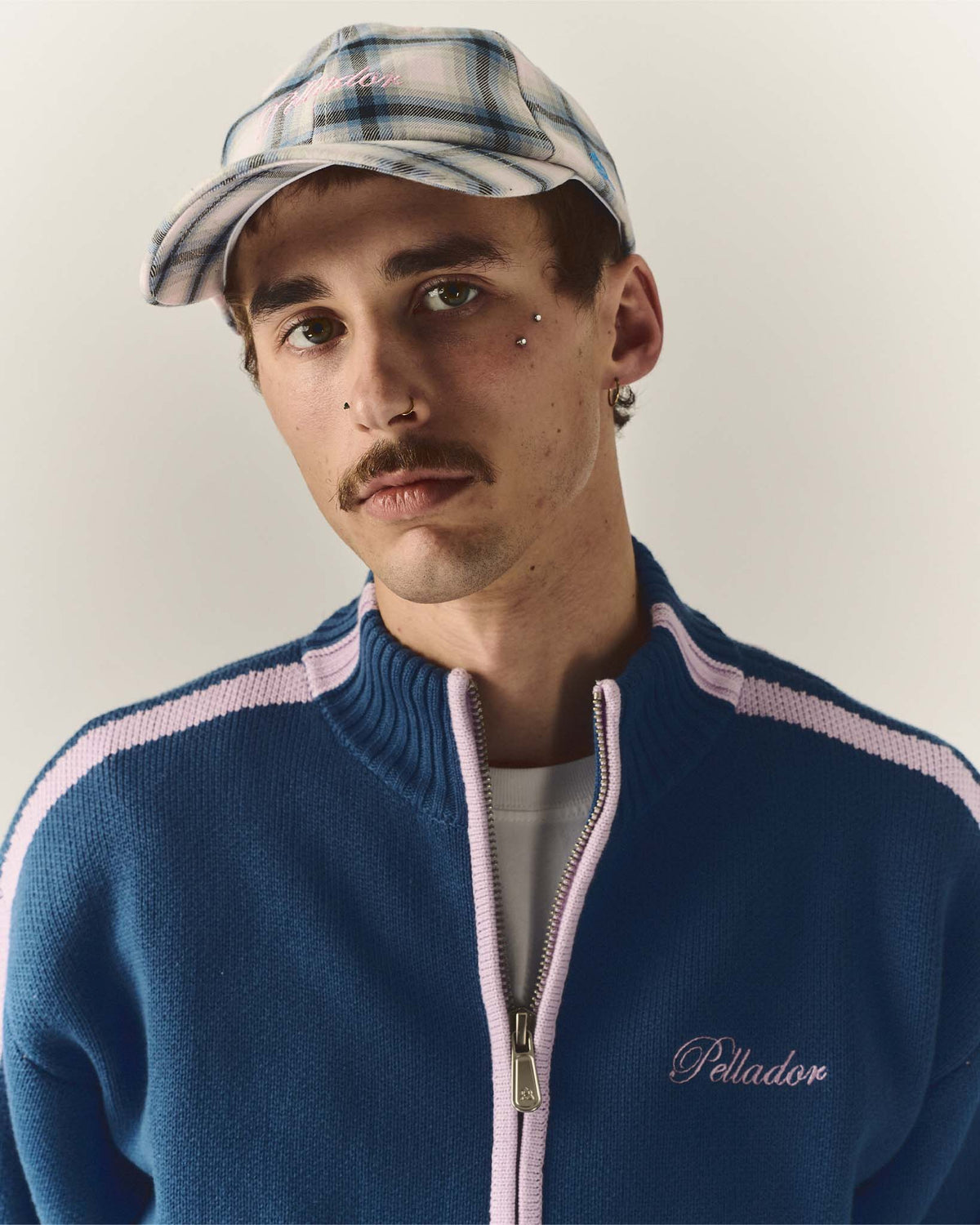 Pink Check Cap