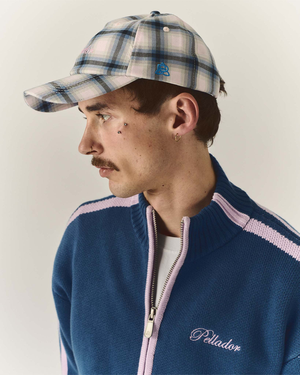 Pink Check Cap