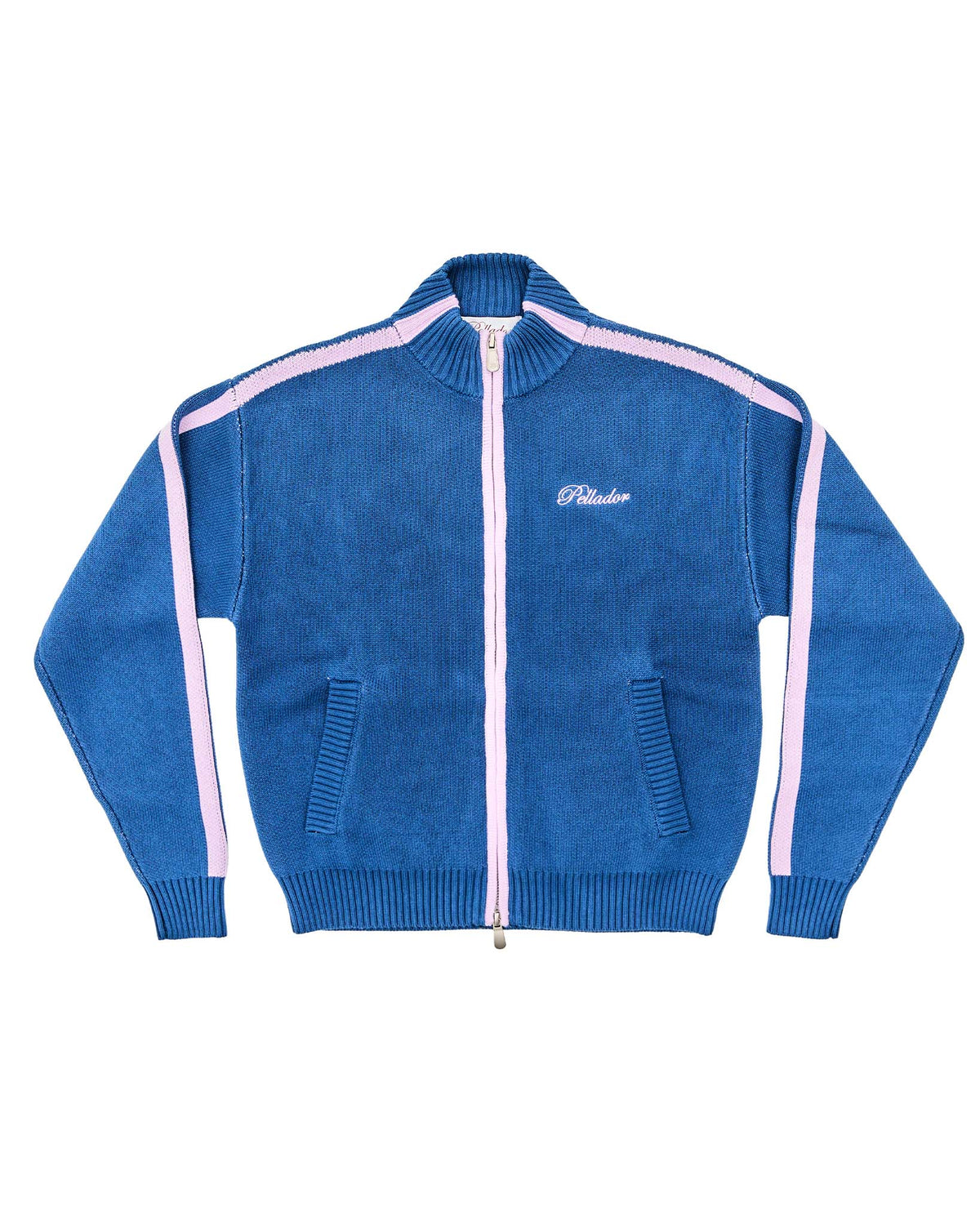Knit Tracksuit Jacket Navy & Pink