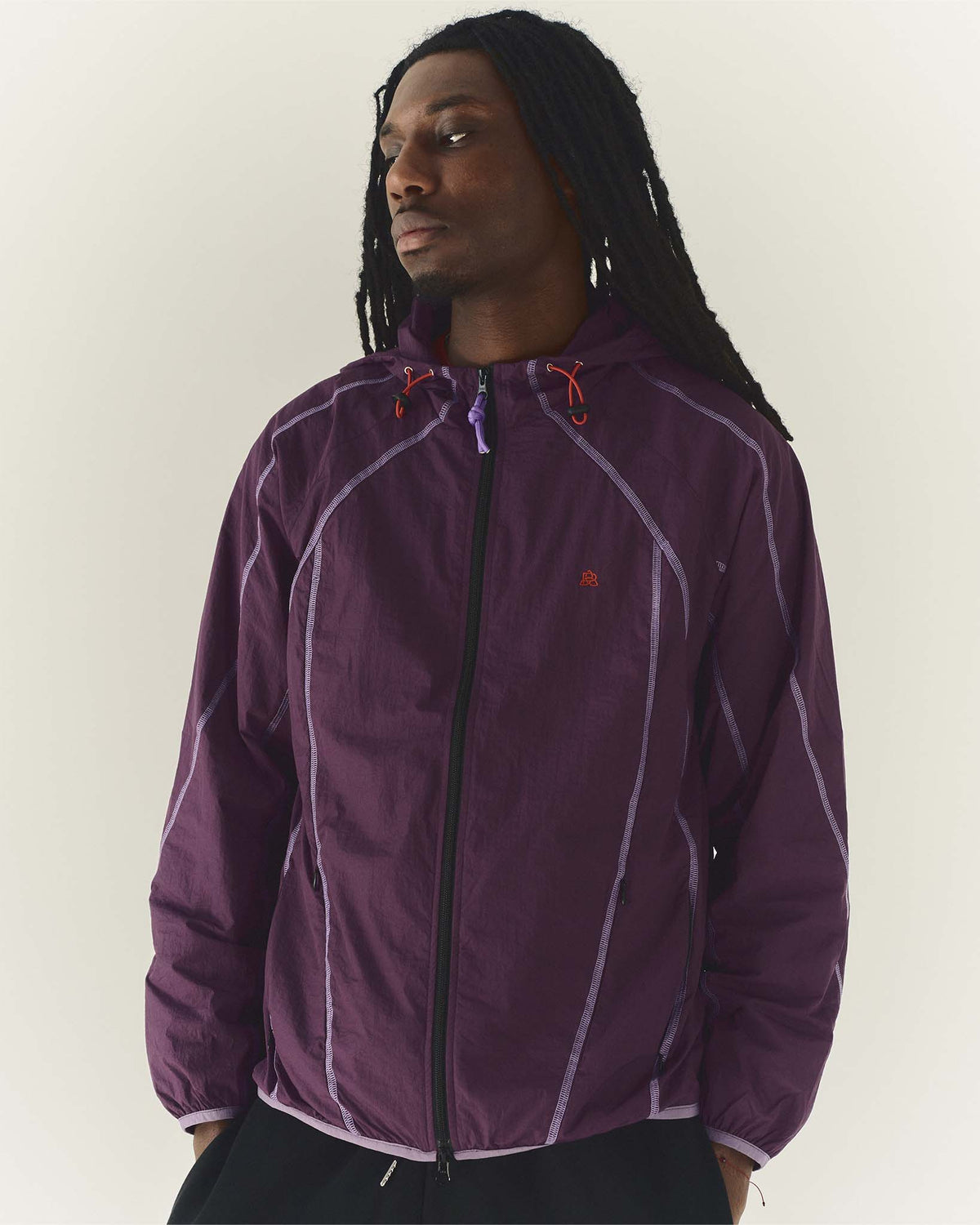 Overlock Windbreaker Purple