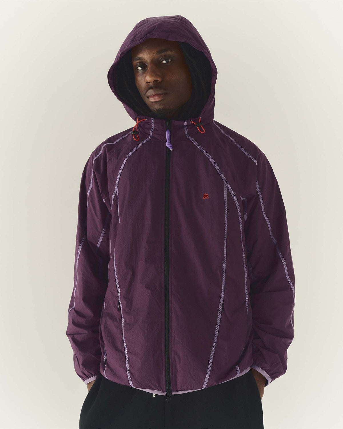 Overlock Windbreaker Purple