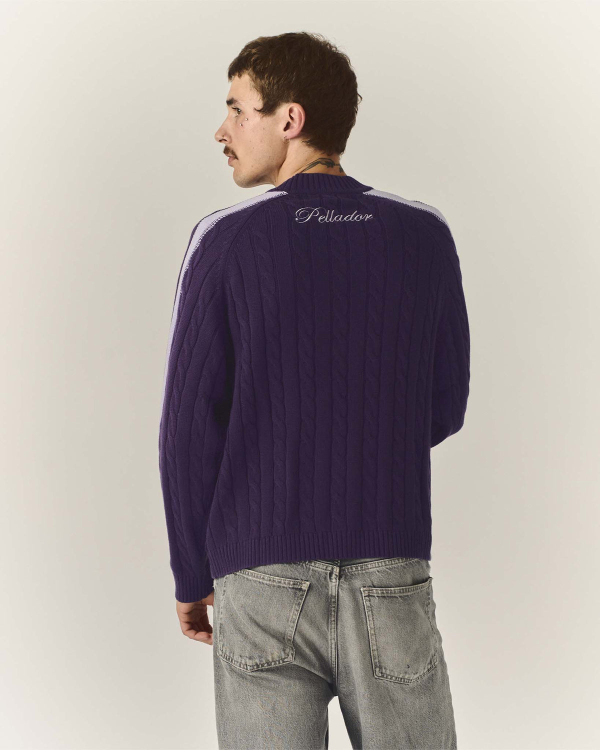 Cable Knit Purple