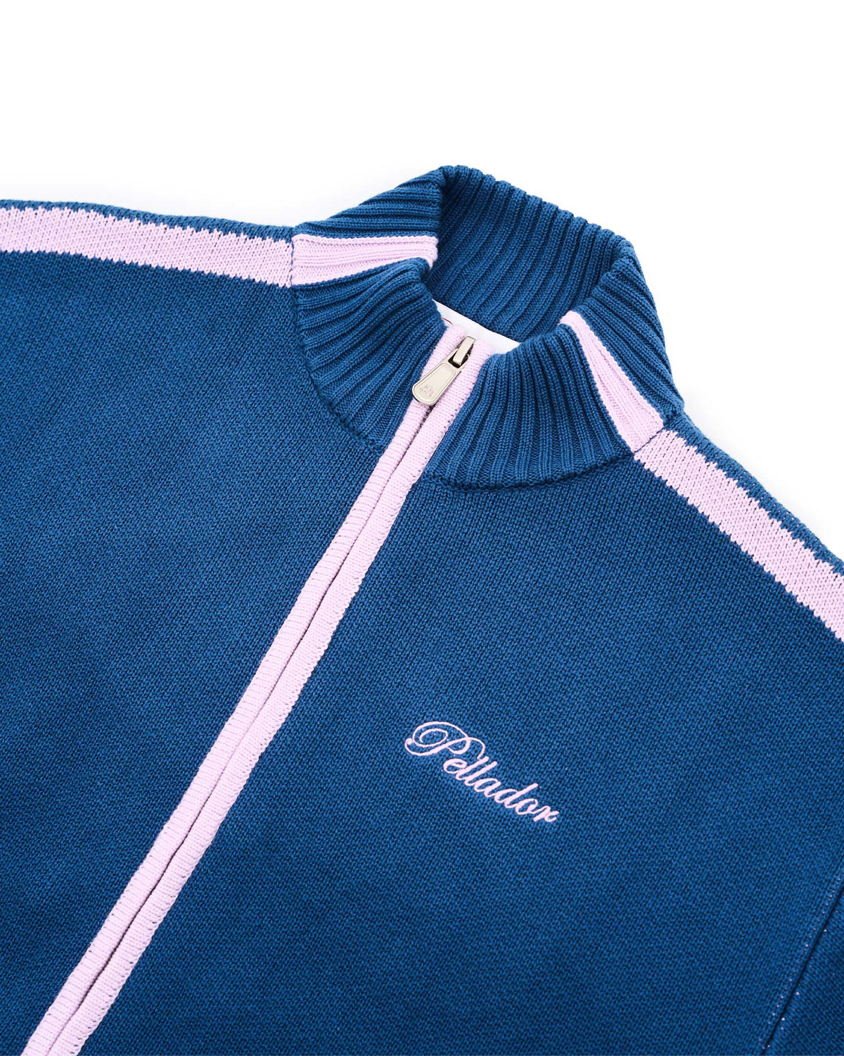Knit Tracksuit Jacket Navy & Pink