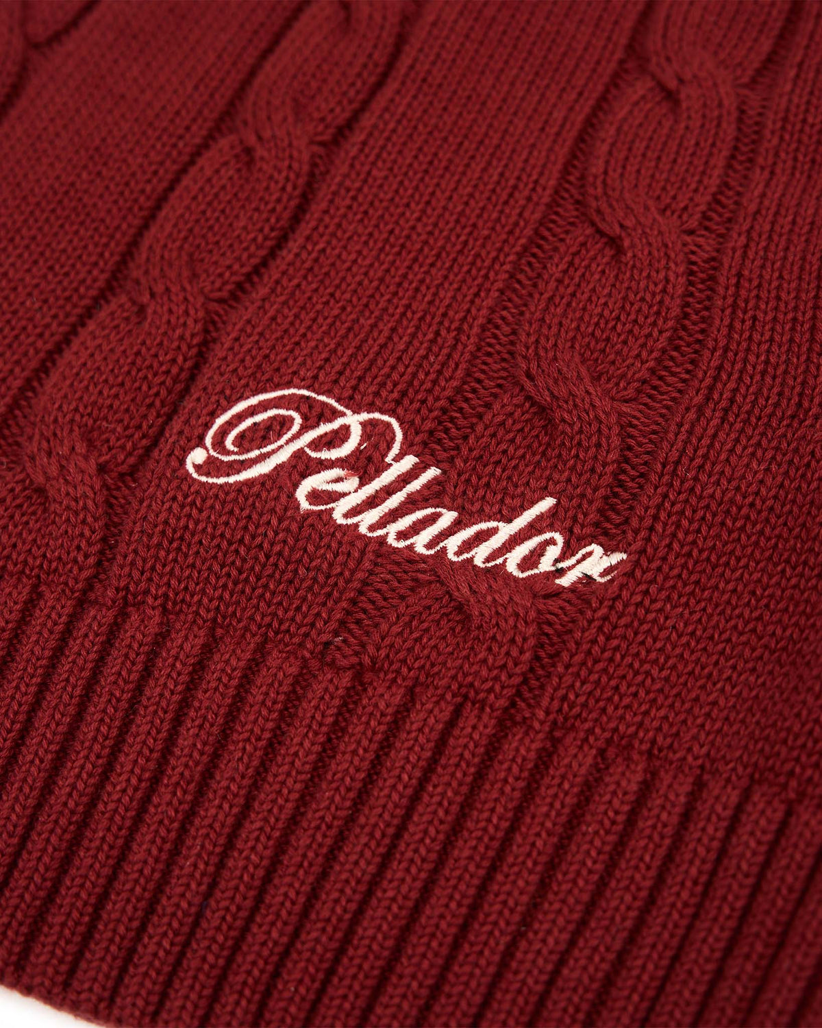 Cable Knit Snood Maroon