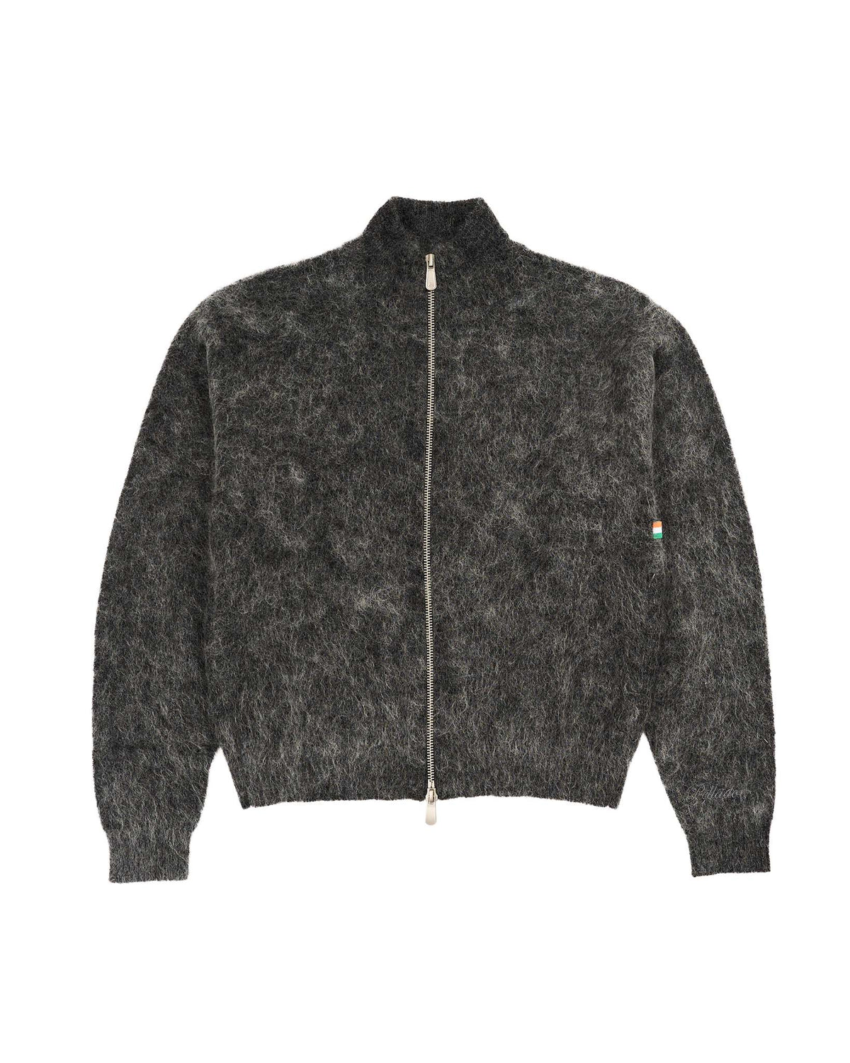 Grey Mohair Full Zip