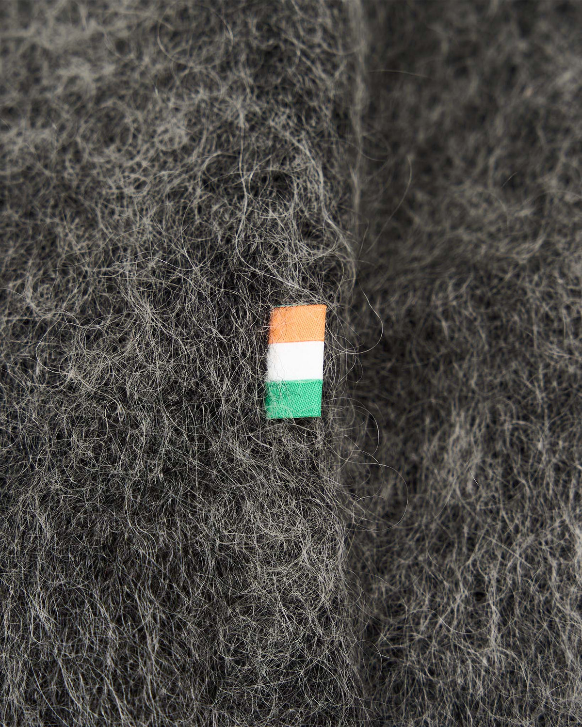 Grey Mohair Full Zip