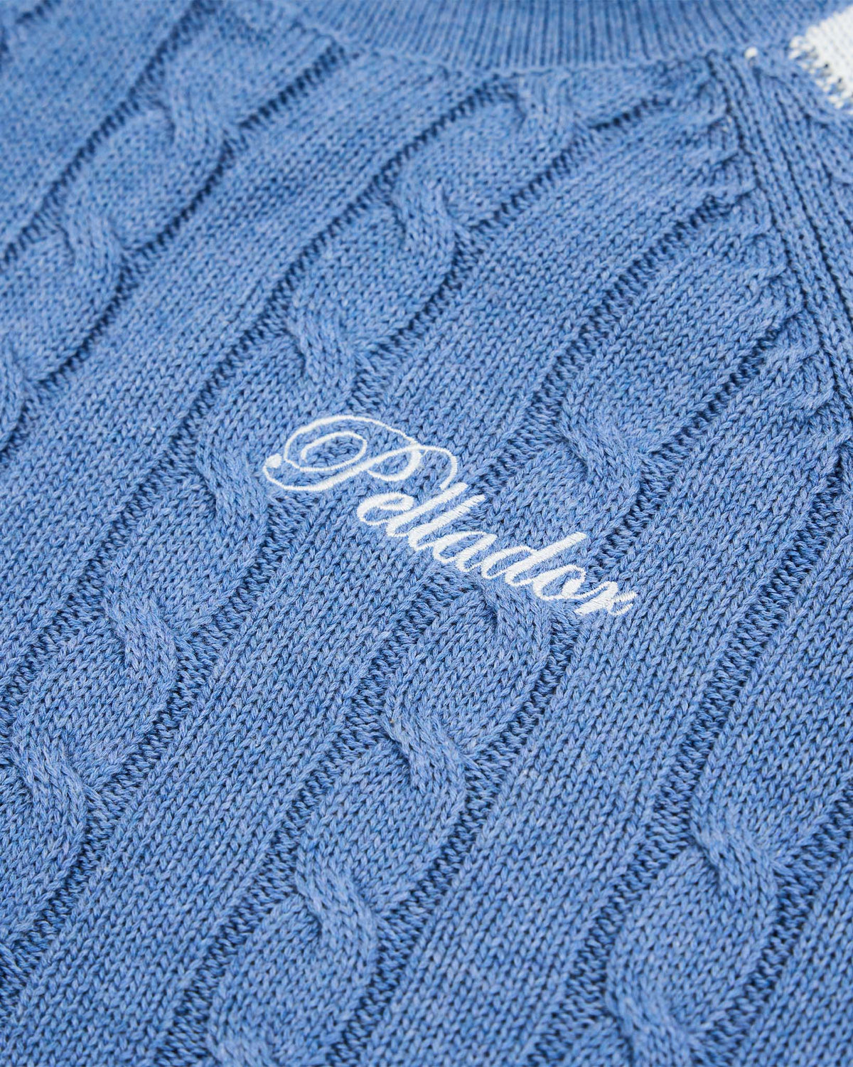 Pocket Cable Knit Denim