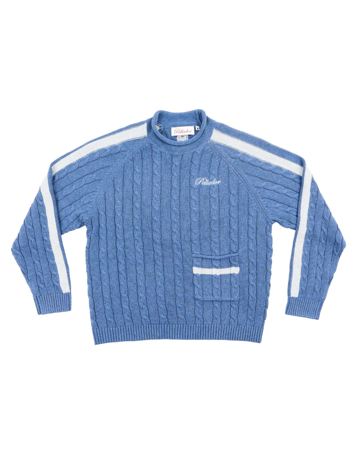 Pocket Cable Knit Denim