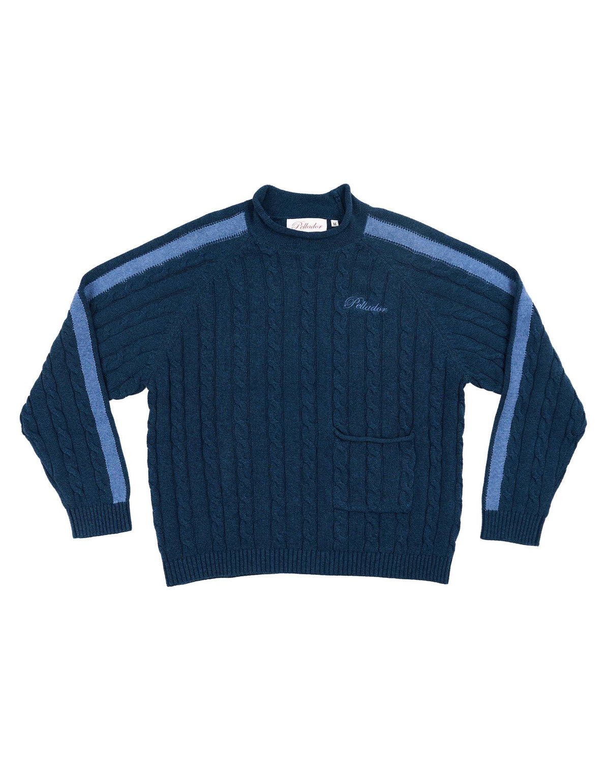 Pocket Cable Knit Navy