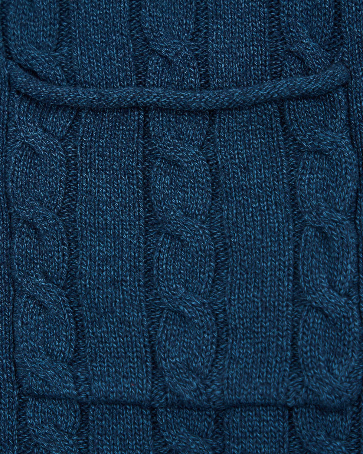 Pocket Cable Knit Navy
