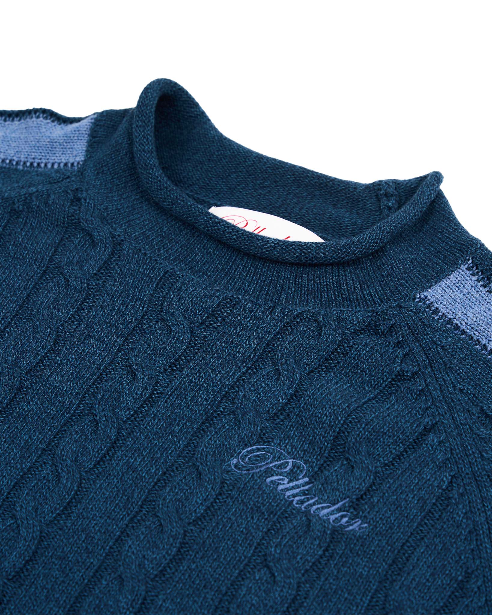 Pocket Cable Knit Navy