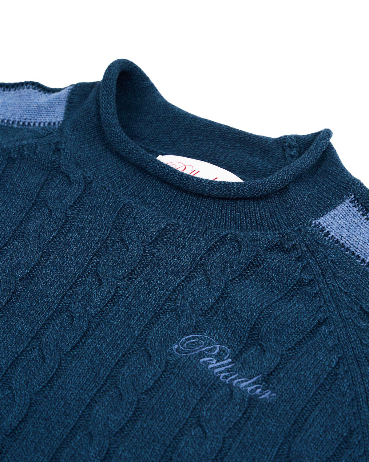 Pocket Cable Knit Navy
