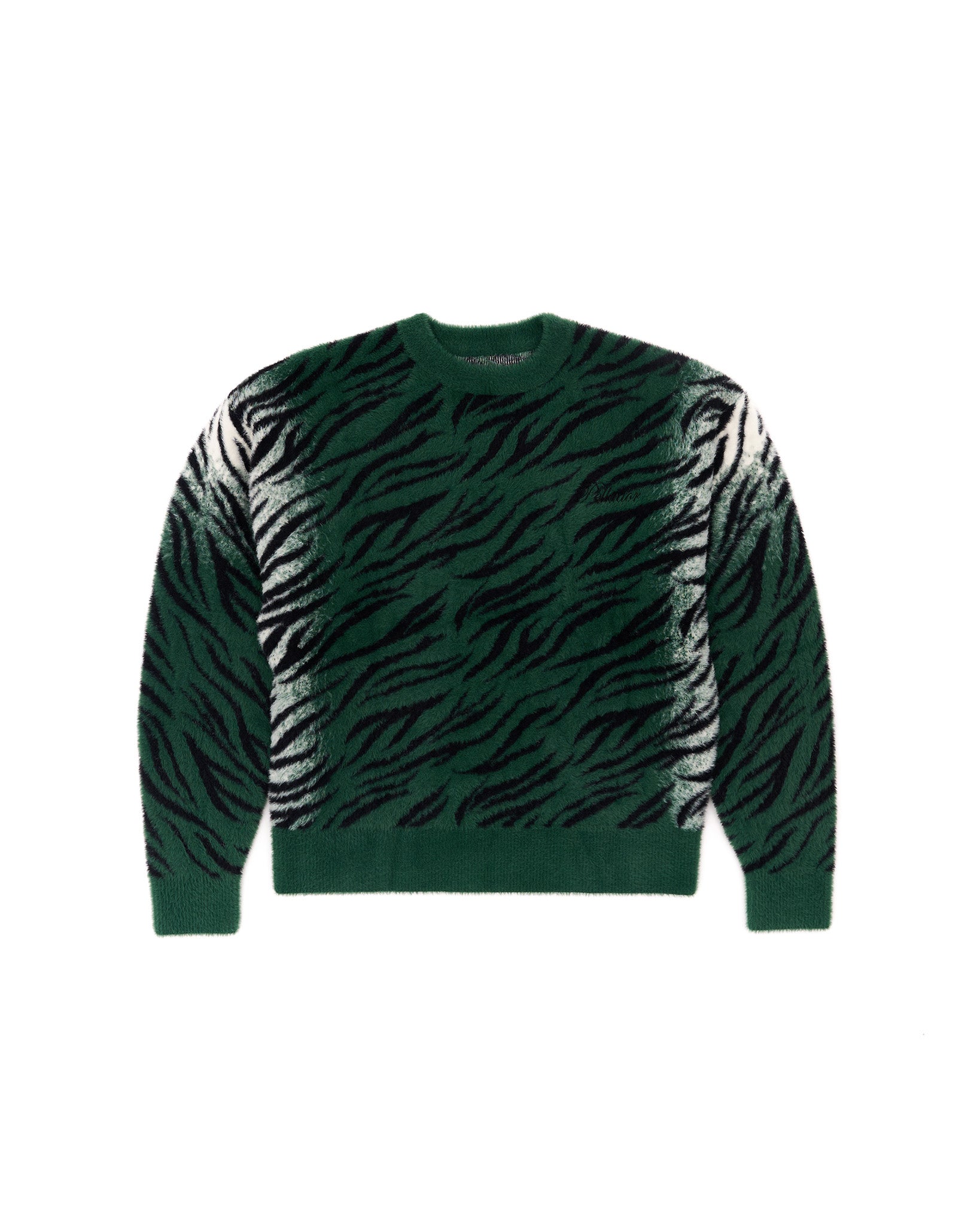 Tiger Knit Green Oversized