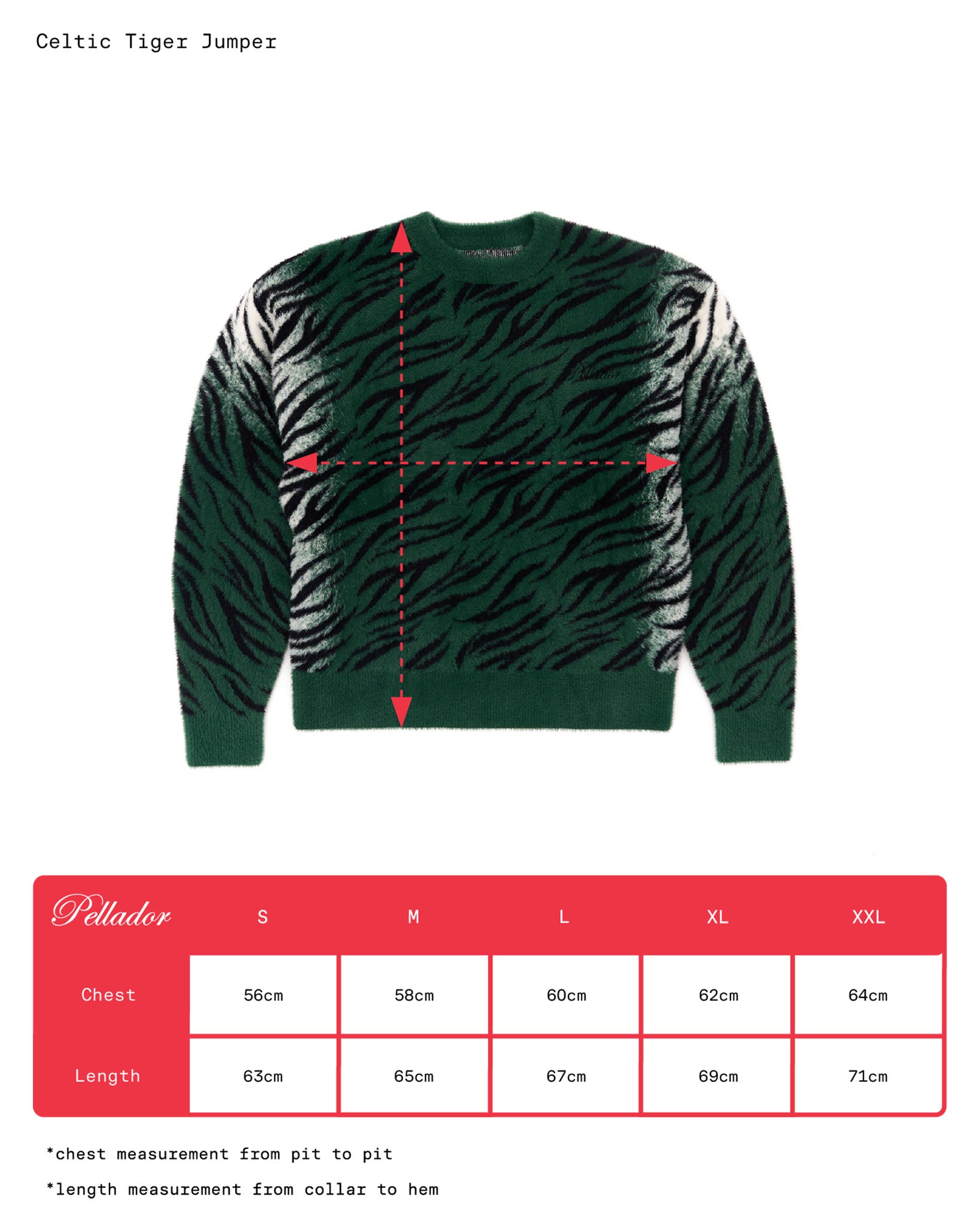 Tiger Knit Green Oversized