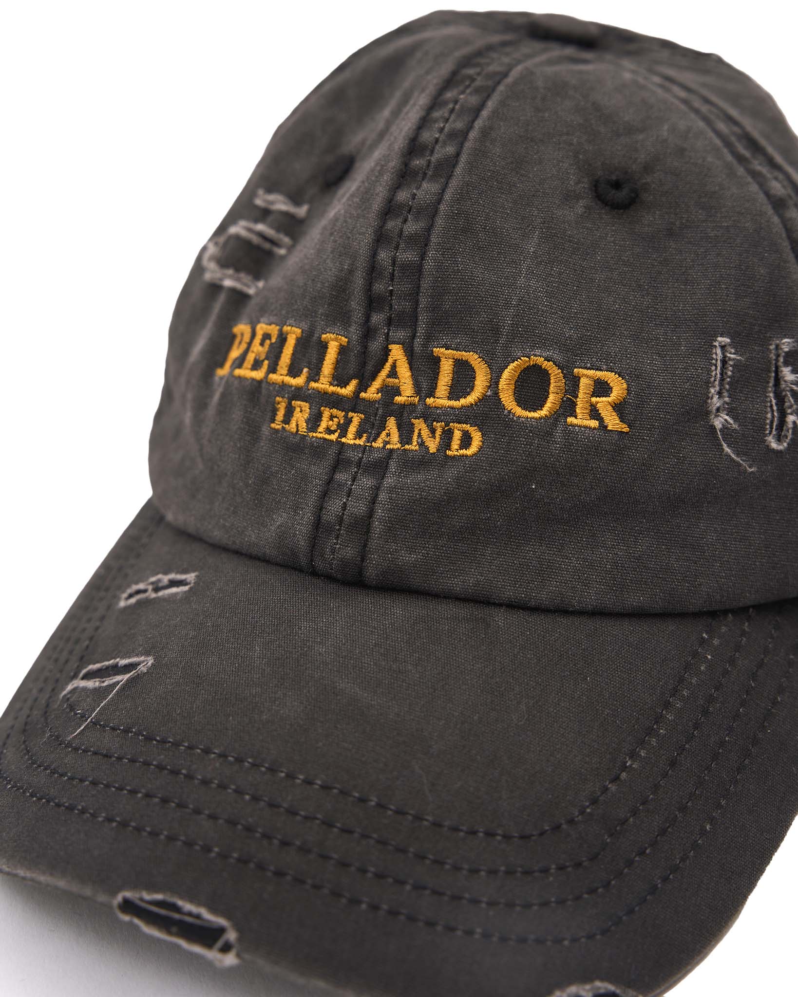 Pellador Ireland Distressed Cap - Washed Black