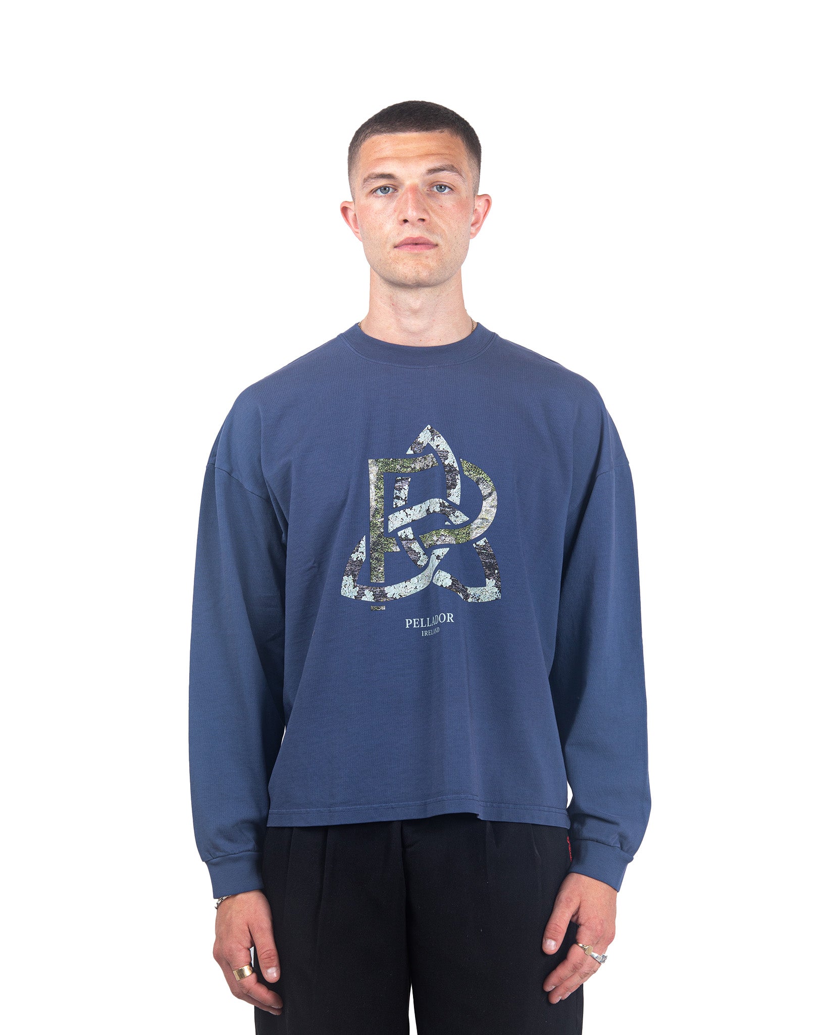Forest Knot Logo L/S Tee - Navy