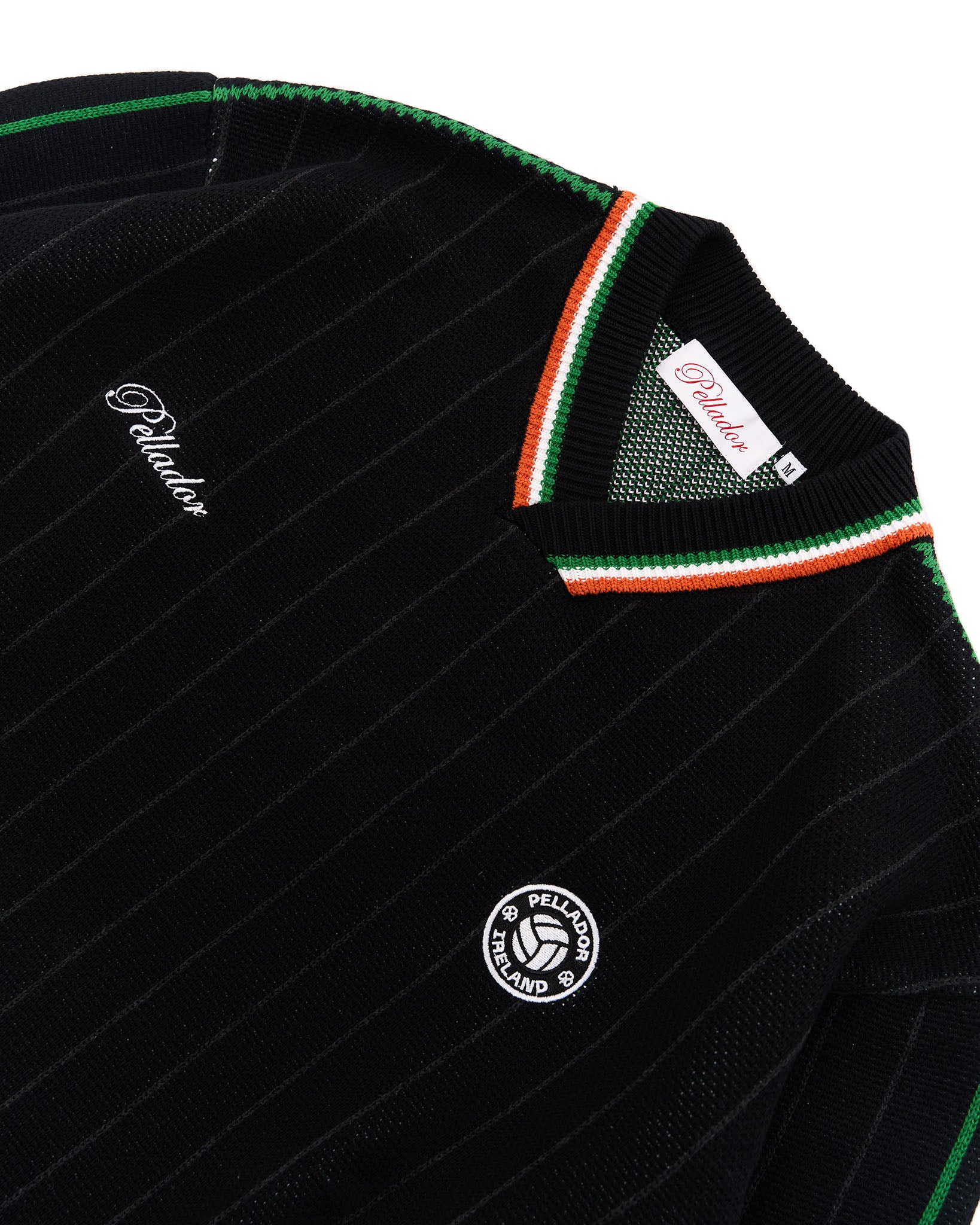 ニット+セーター 90's Made In Ireland Patch Design Knit Ireland Knit - Black