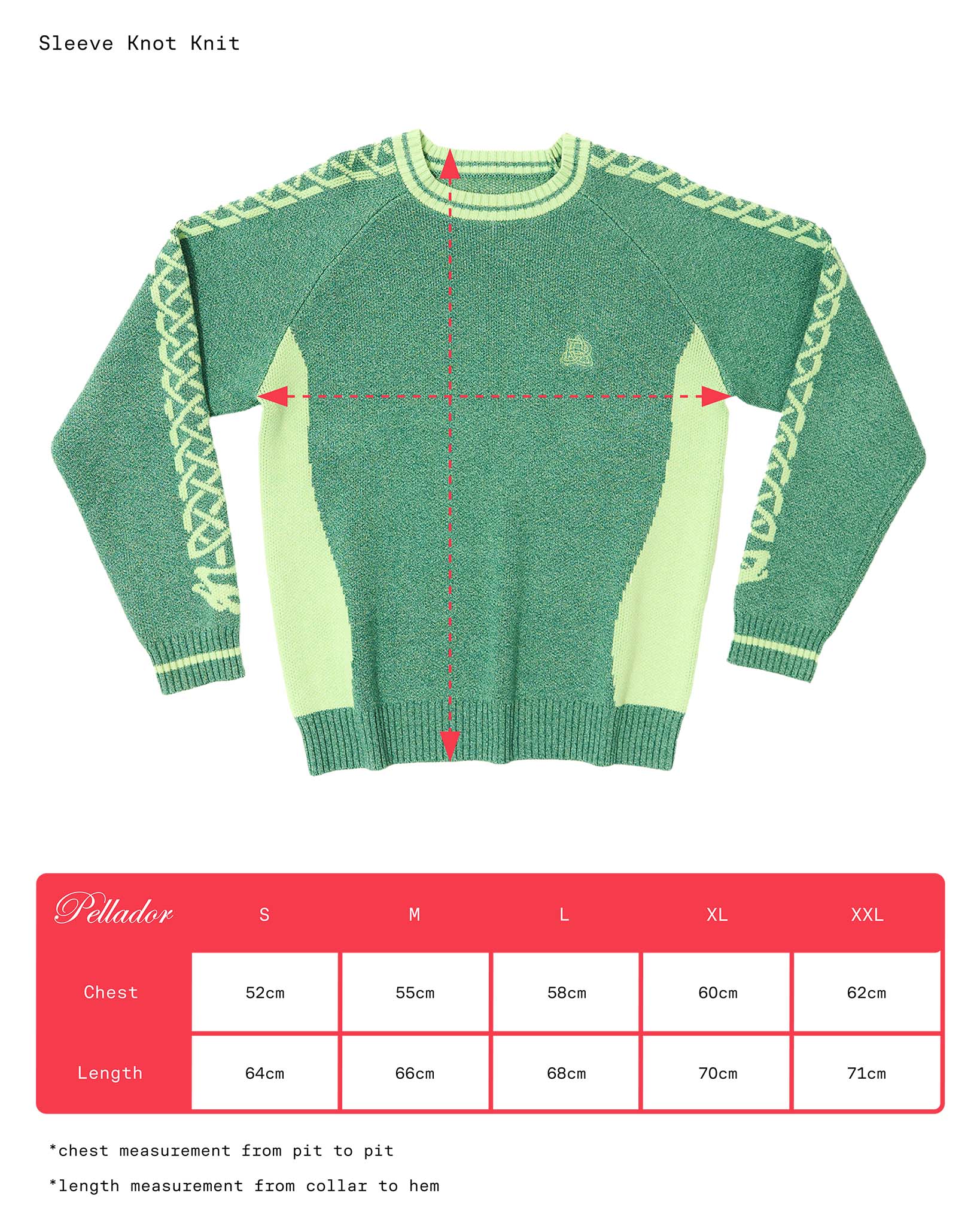 Sleeve Knot Knit Green