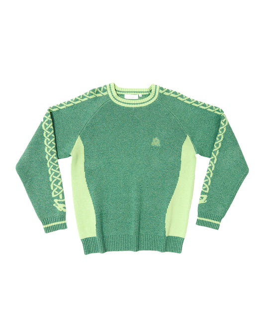 Sleeve Knot Knit Green