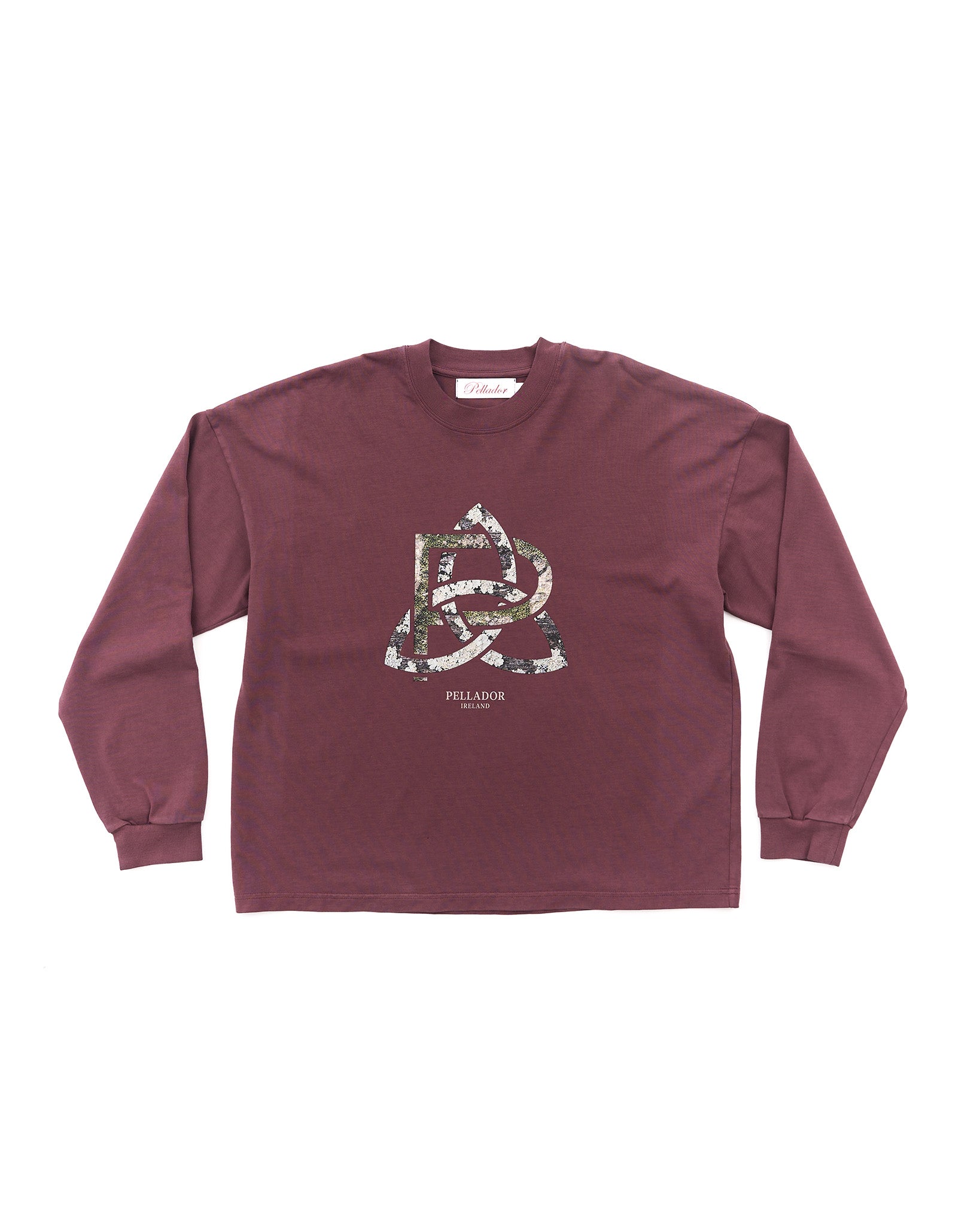 Forest Knot Logo L/S Tee - Maroon