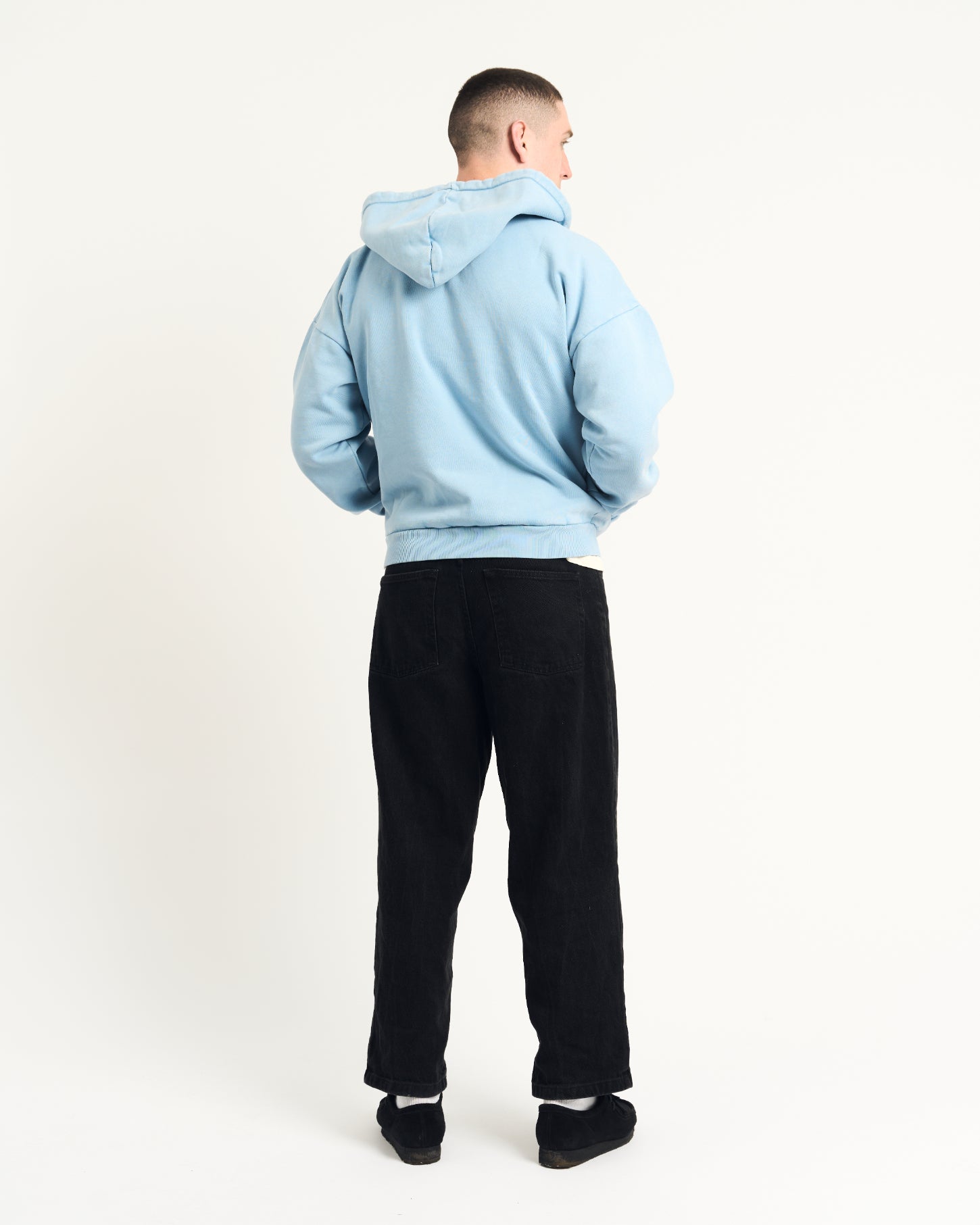 Triskele Appliqué Hoodie - Blue