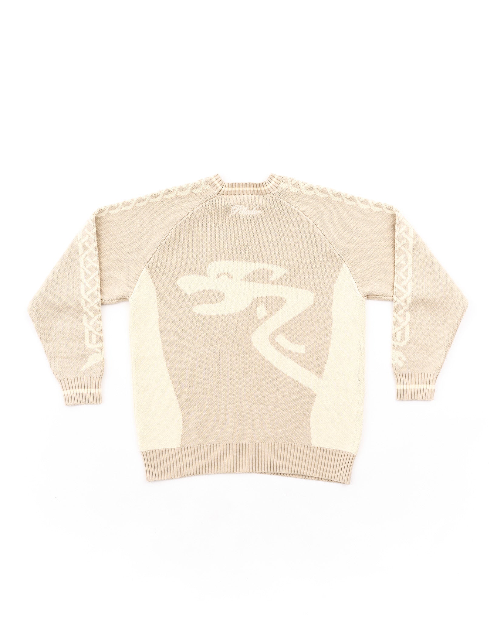 Sleeve Knot Knit Cream